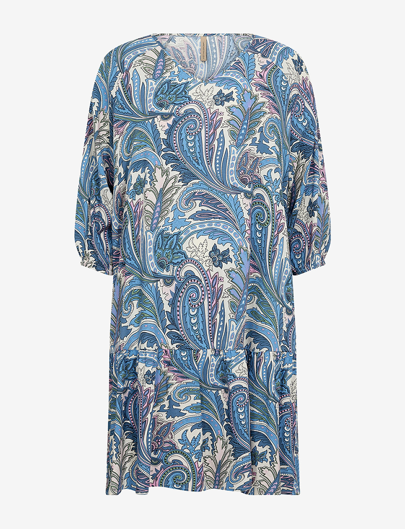 Soyaconcept - SC-DONIA - midi-kleider - c crystal blue combi - 0