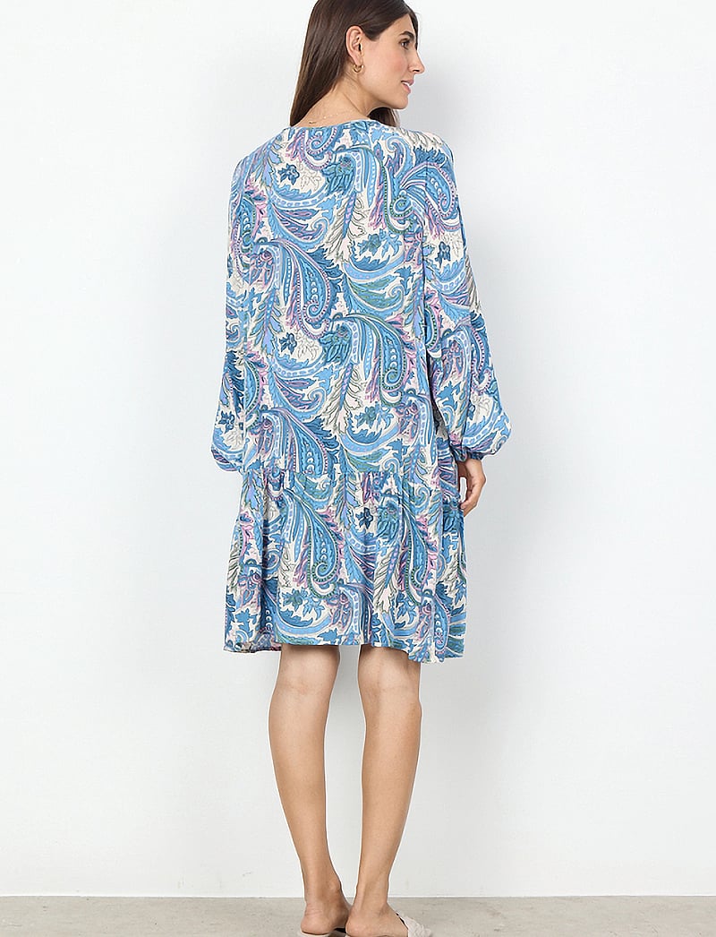 Soyaconcept - SC-DONIA - midi kjoler - c crystal blue combi - 3