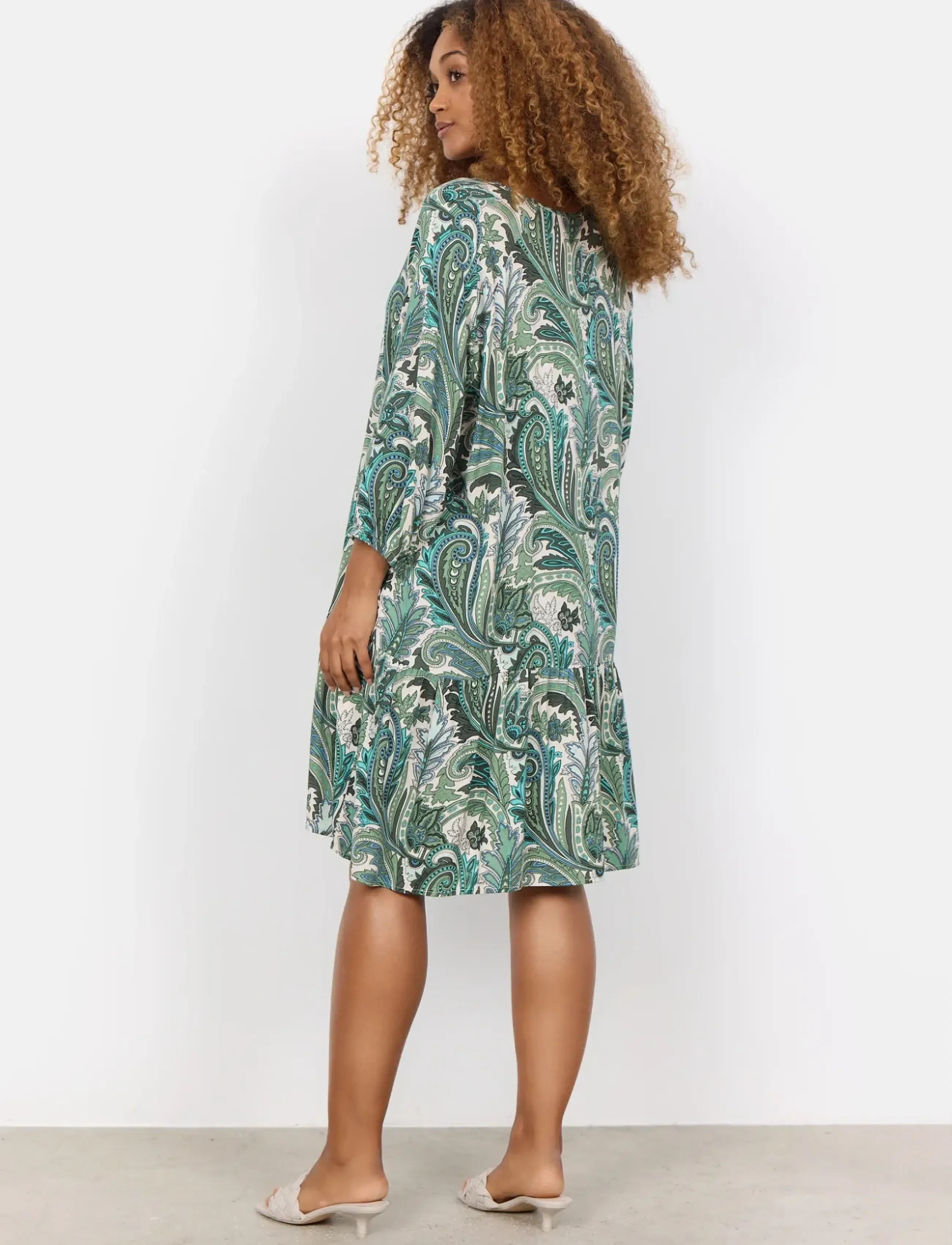 Soyaconcept - SC-DONIA - midi-kleider - c green combi - 3