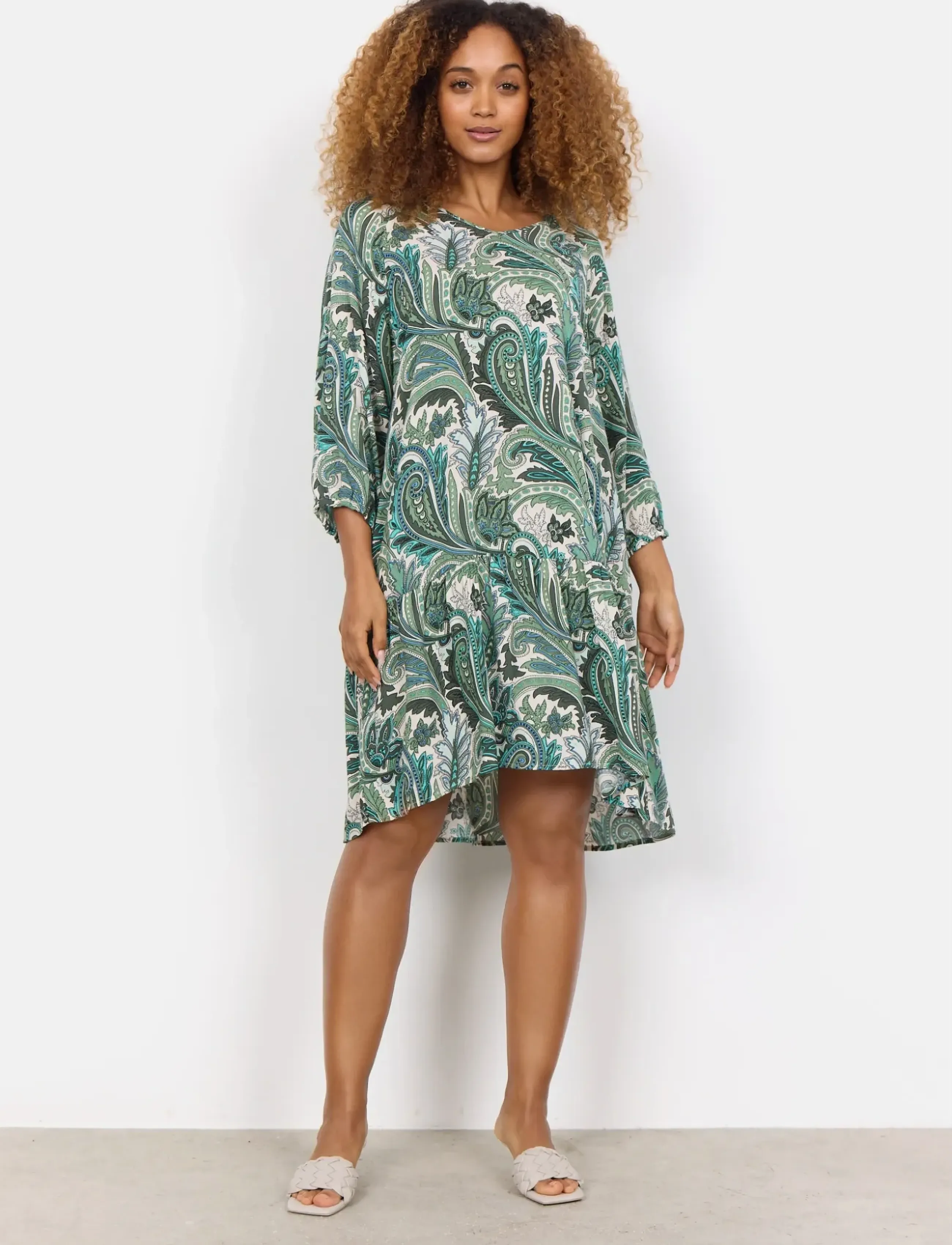 Soyaconcept - SC-DONIA - midi-kleider - c green combi - 4