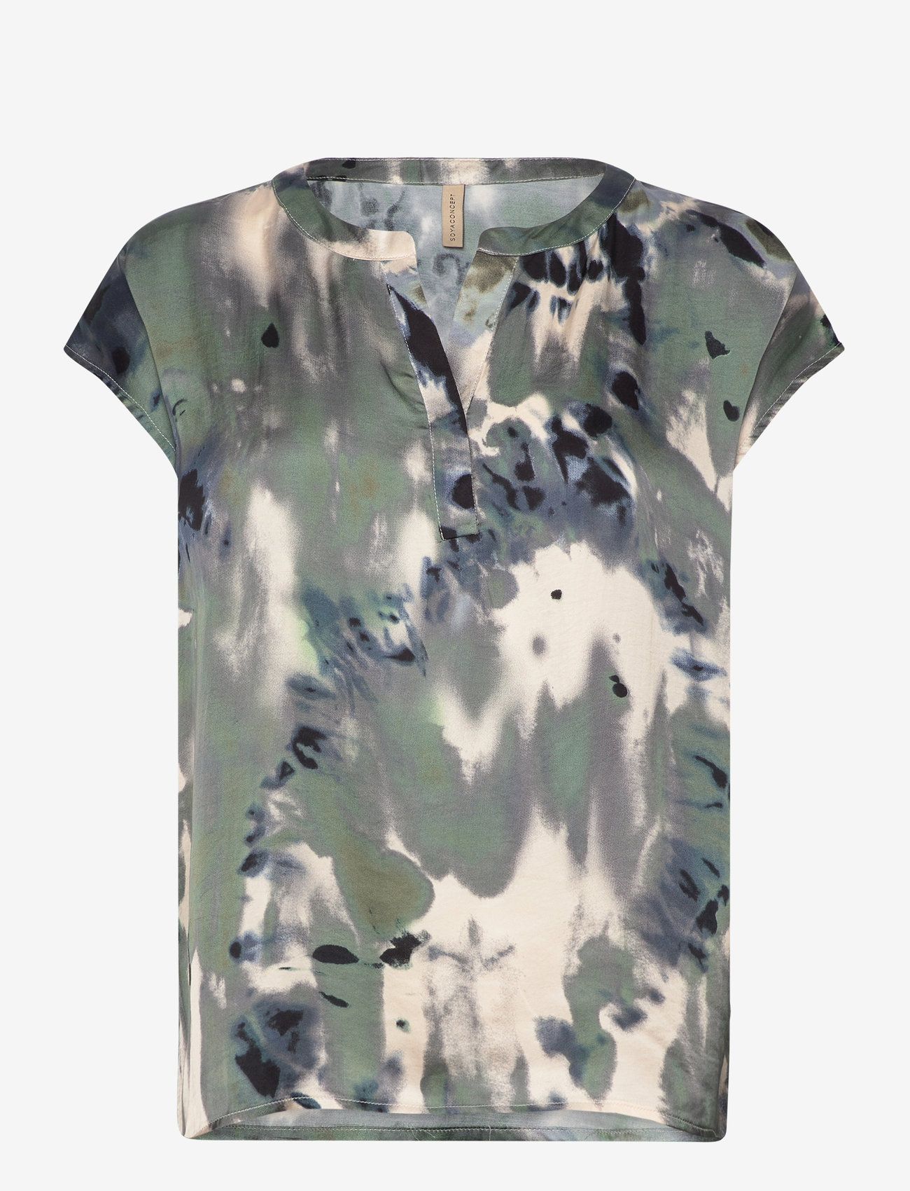 Soyaconcept - SC-DONA - kortærmede bluser - black combi - 1