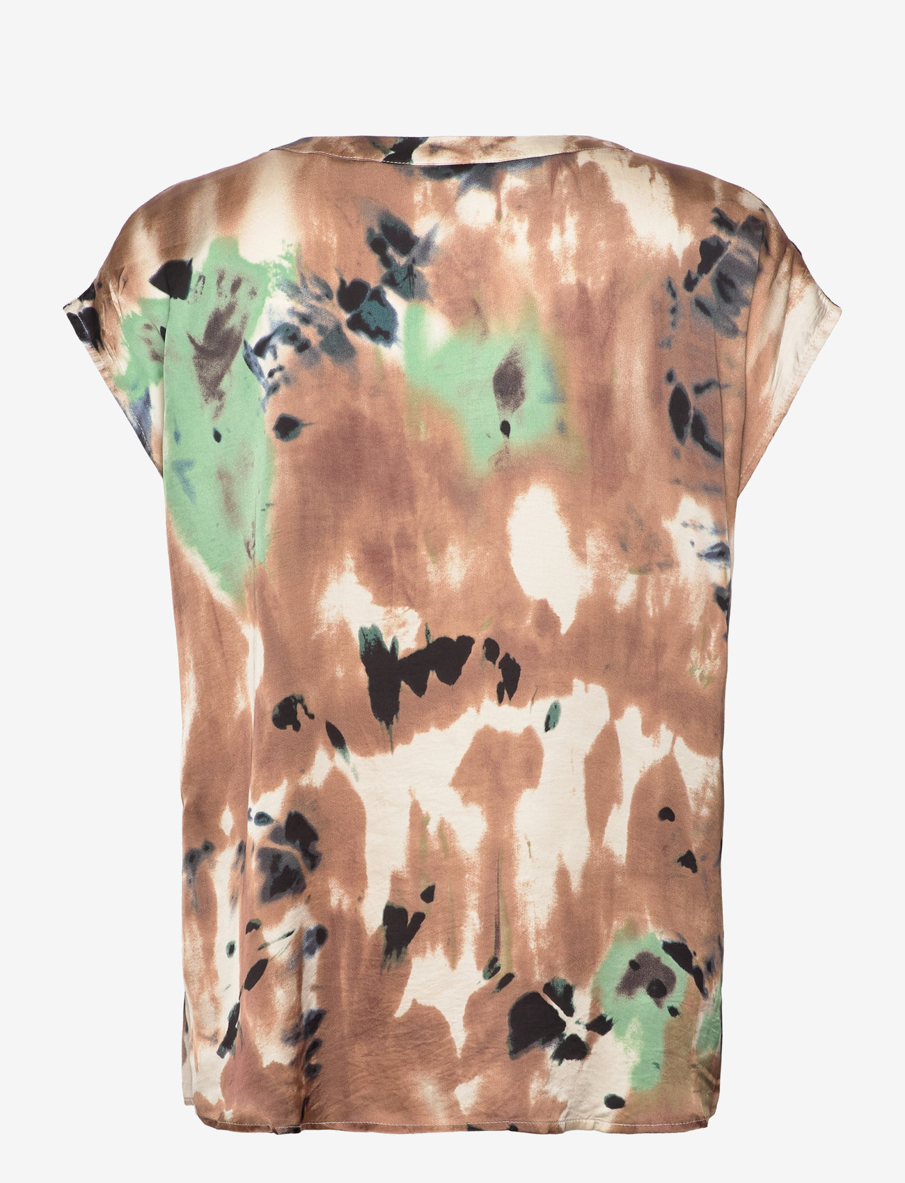 Soyaconcept - SC-DONA - kortærmede bluser - camel combi - 1