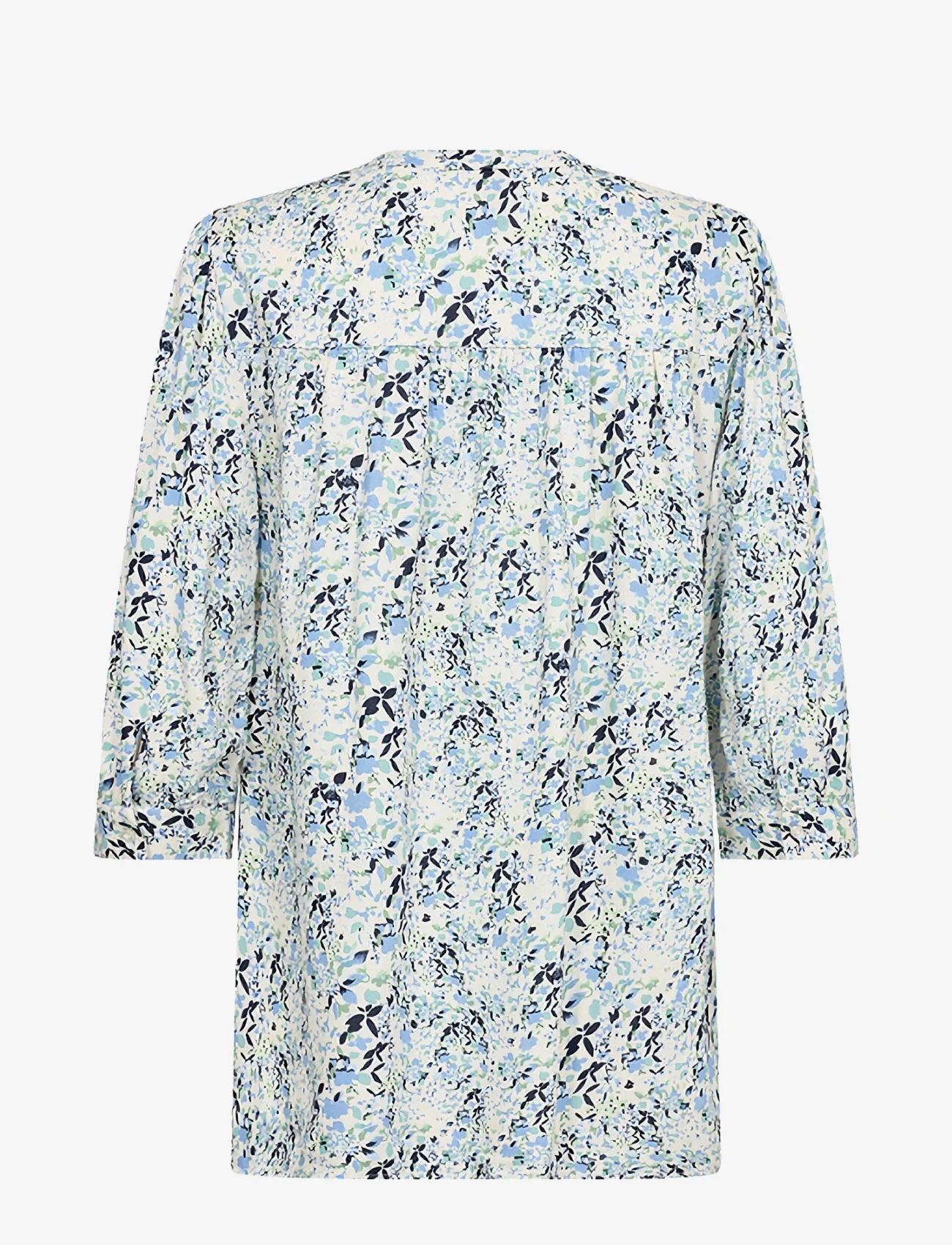 Soyaconcept - SC-DENIZ - long-sleeved blouses - c crystal blue combi - 1