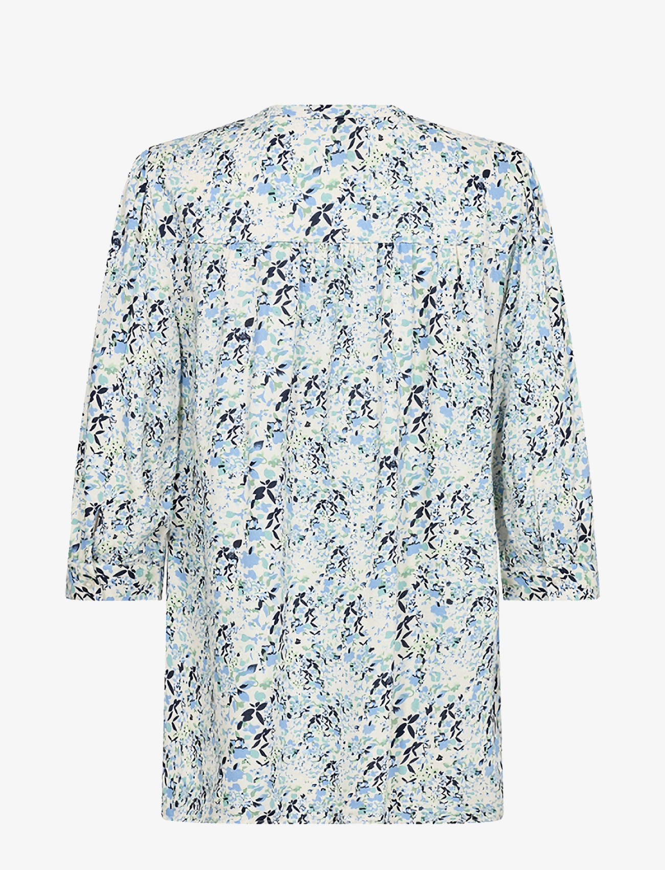 Soyaconcept - SC-DENIZ - langermede bluser - c crystal blue combi - 2