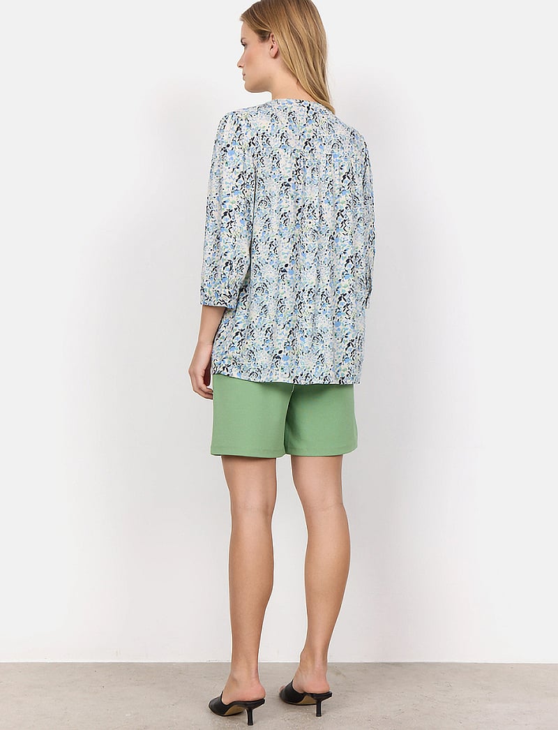 Soyaconcept - SC-DENIZ - langærmede bluser - c crystal blue combi - 4