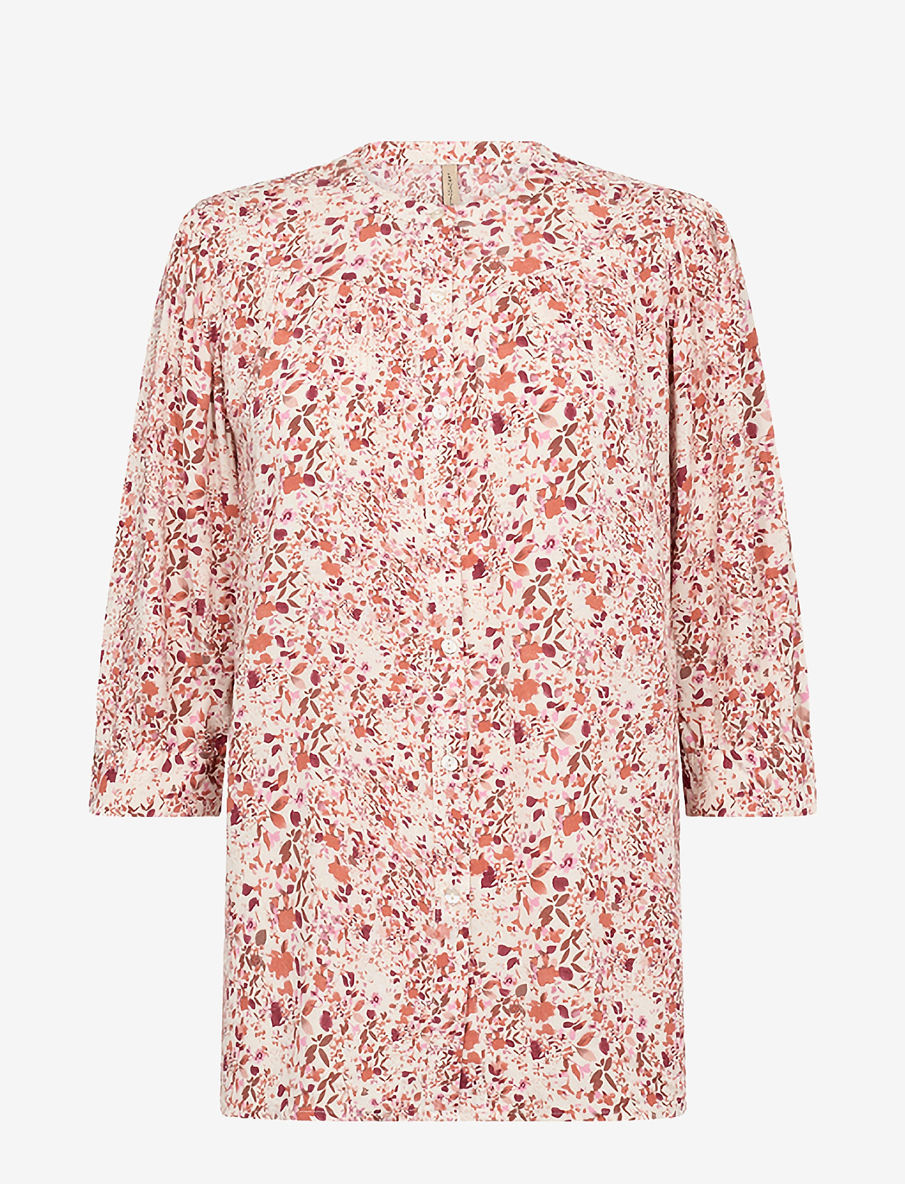 Soyaconcept - SC-DENIZ - langærmede bluser - dusty clay combi - 1