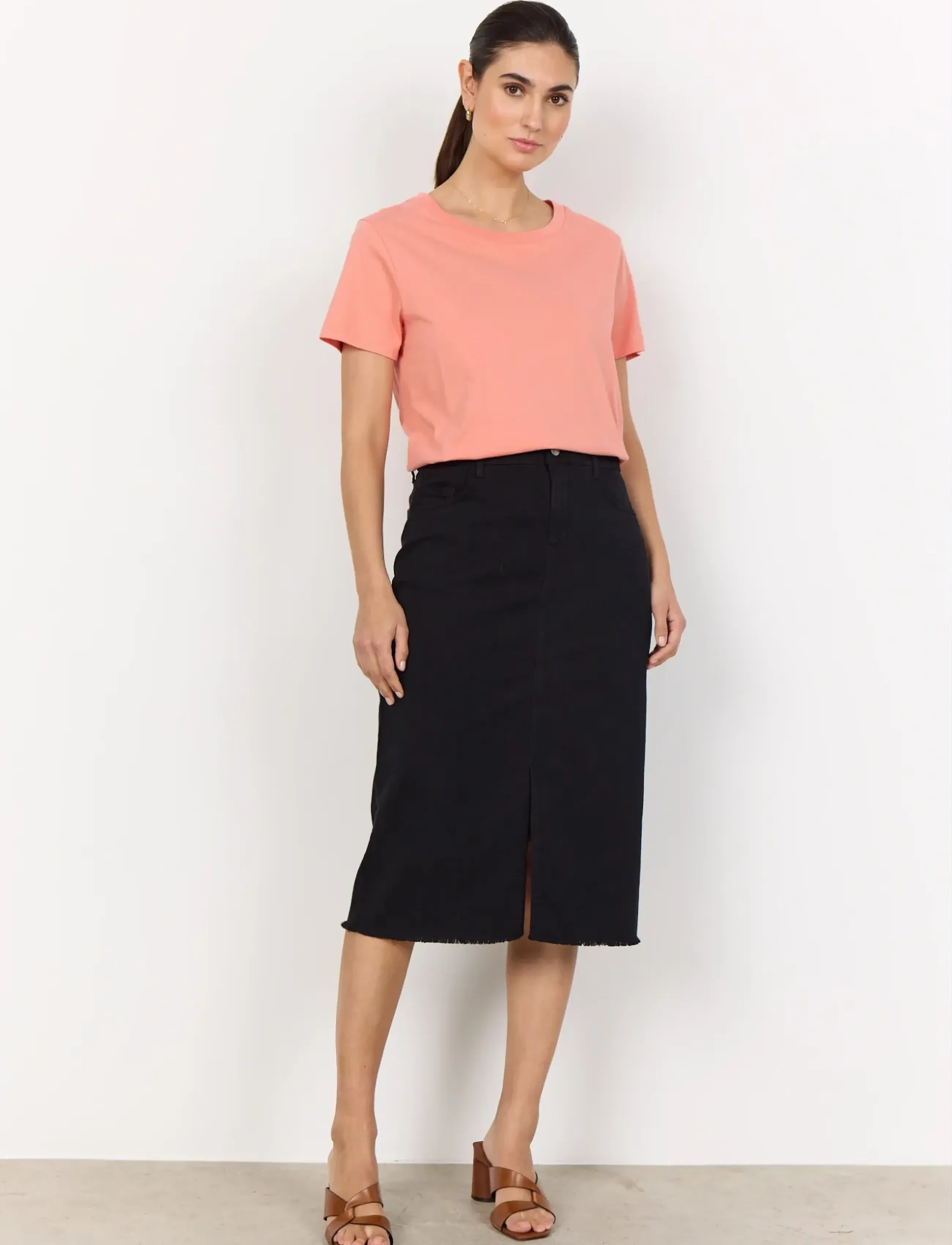 Soyaconcept SC-ERNA - Midi-Röcke - BLACK / black