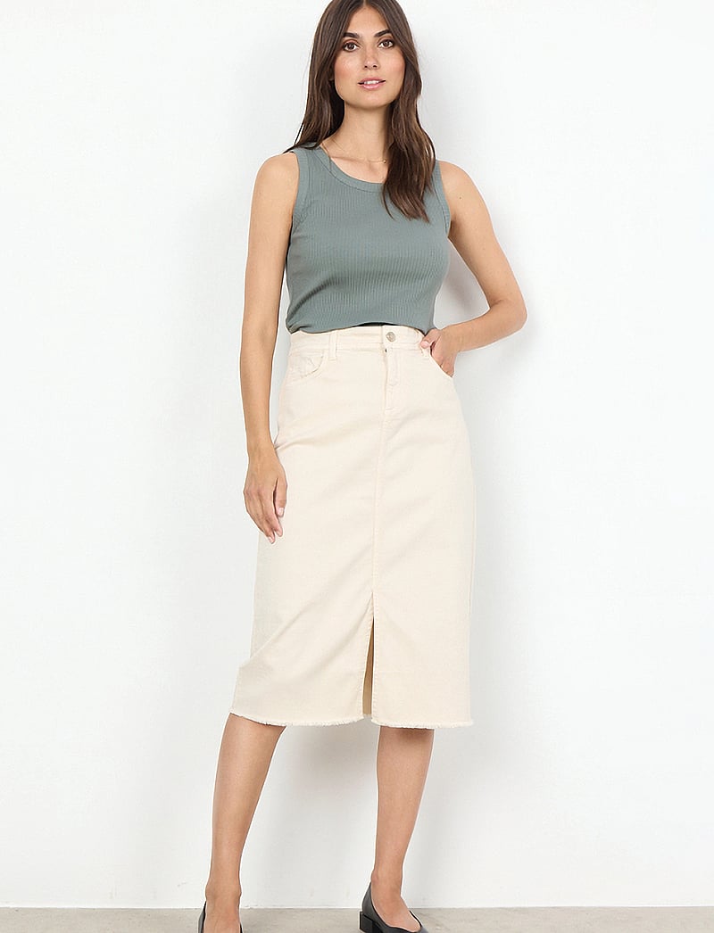 Soyaconcept - SC-ERNA - midi nederdele - cream - 0