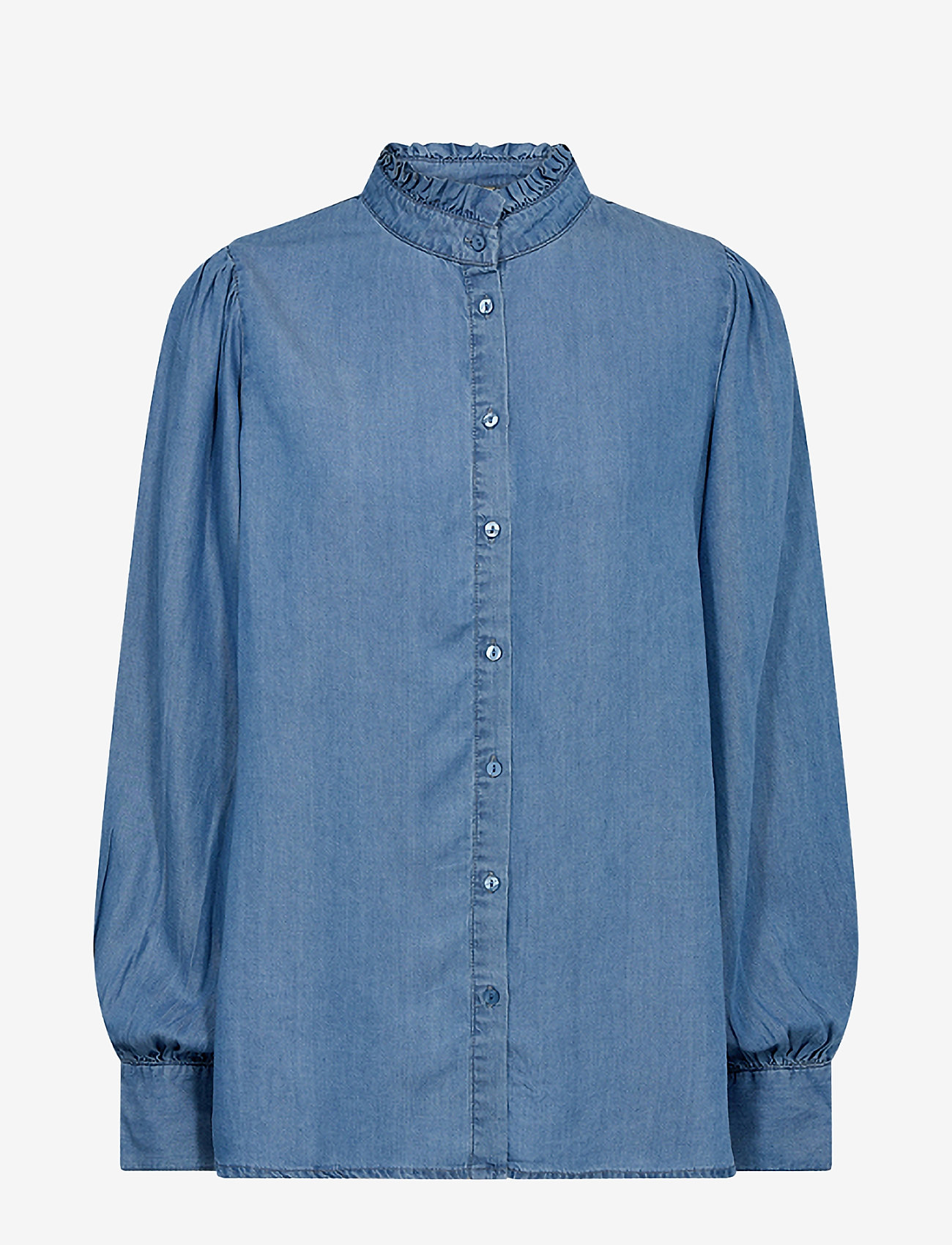 Soyaconcept - SC-LIV - long-sleeved shirts - medium blue - 0