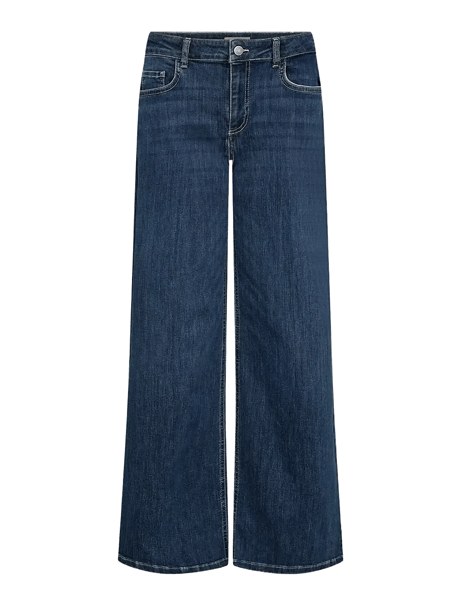 Soyaconcept - SC-KIMBERLY - hosen mit weitem bein - dark blue denim - 1
