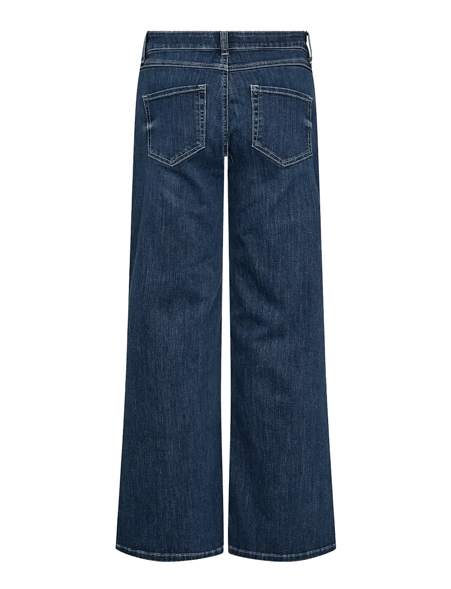 Soyaconcept - SC-KIMBERLY - hosen mit weitem bein - dark blue denim - 2