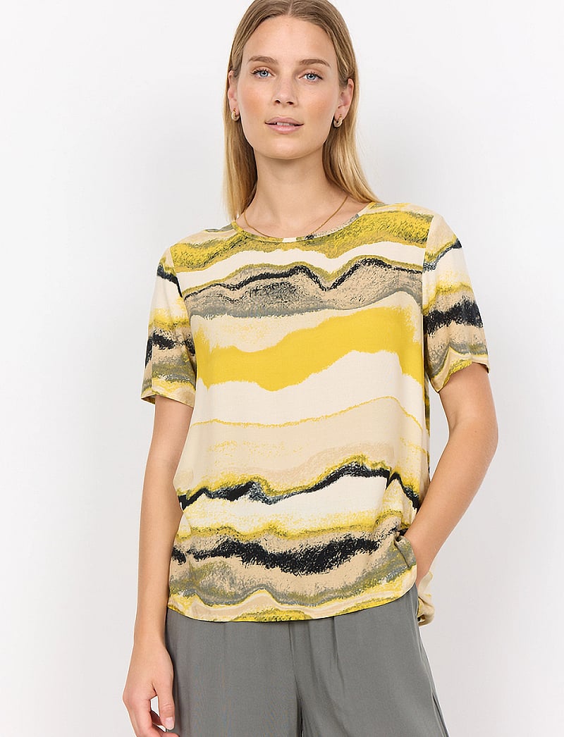 Soyaconcept - SC-ELSBET - t-shirts - golden yellow combi - 0