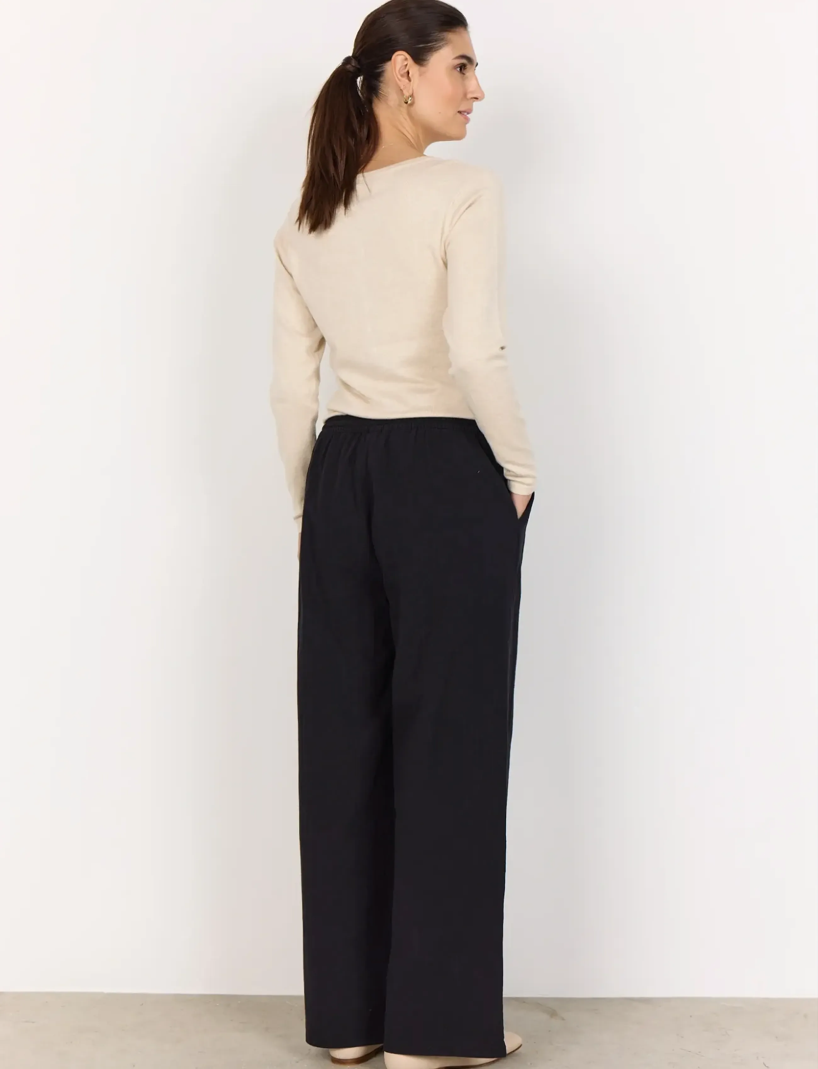 Soyaconcept - SC-CISSIE - wide leg trousers - navy - 3