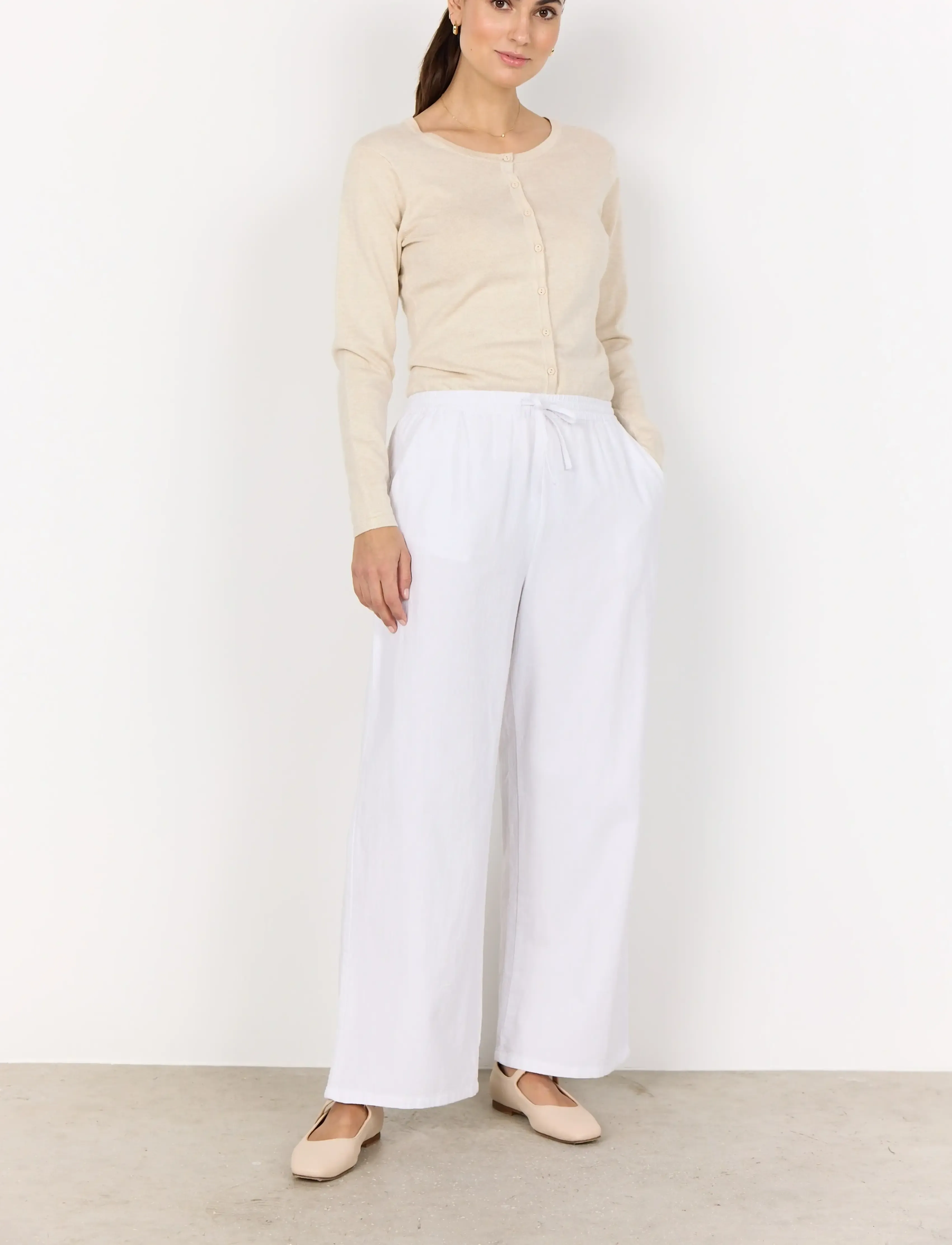 Soyaconcept SC-CISSIE - Trousers - WHITE / white