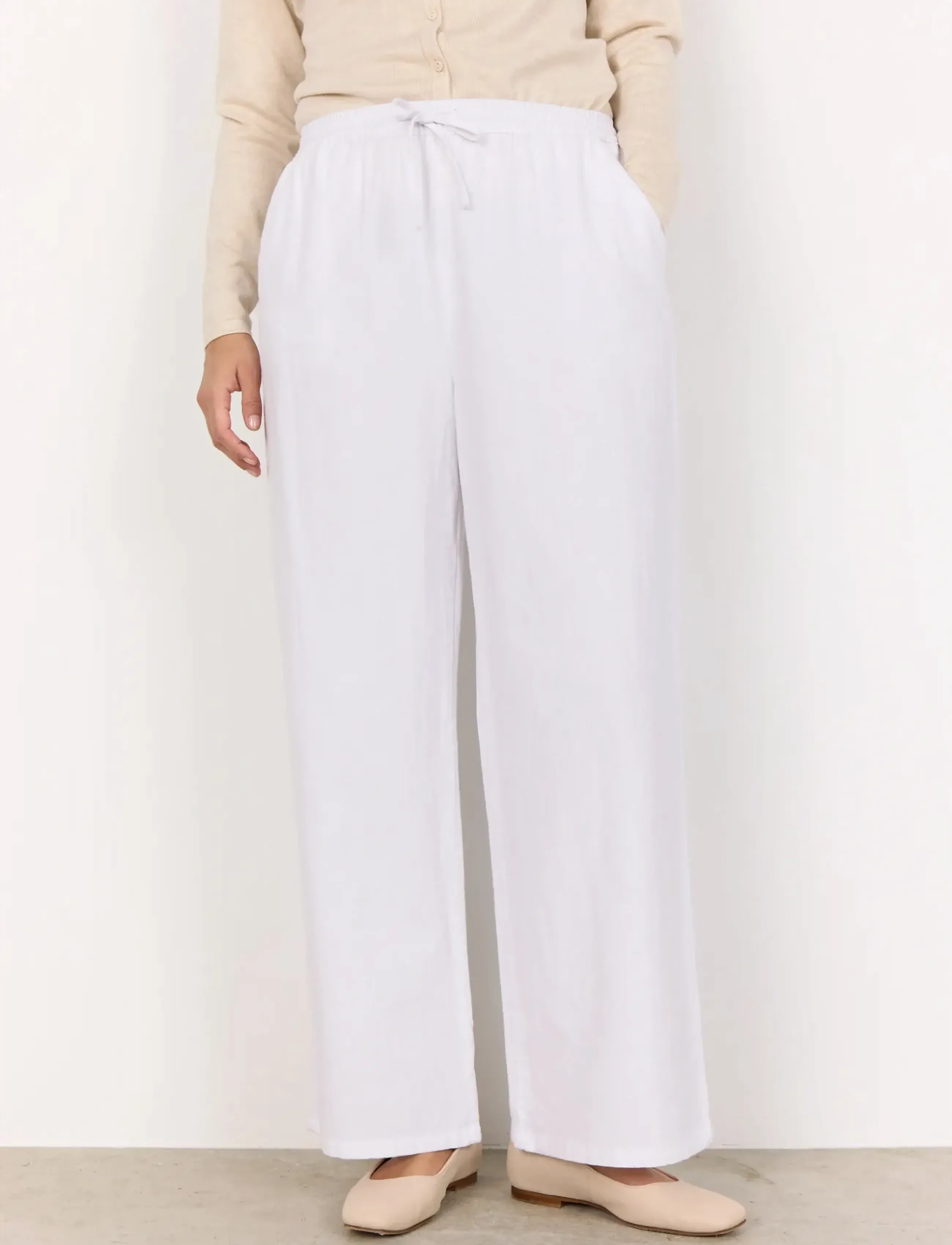 Soyaconcept - SC-CISSIE - laia säärega püksid - white - 4