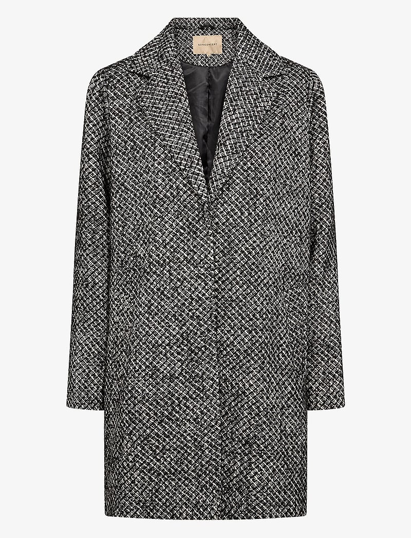 Soyaconcept - SC-FARMILA - wollmäntel - black combi - 1