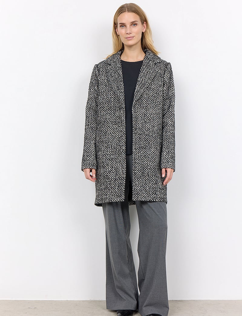 Soyaconcept - SC-FARMILA - wollmäntel - black combi - 3