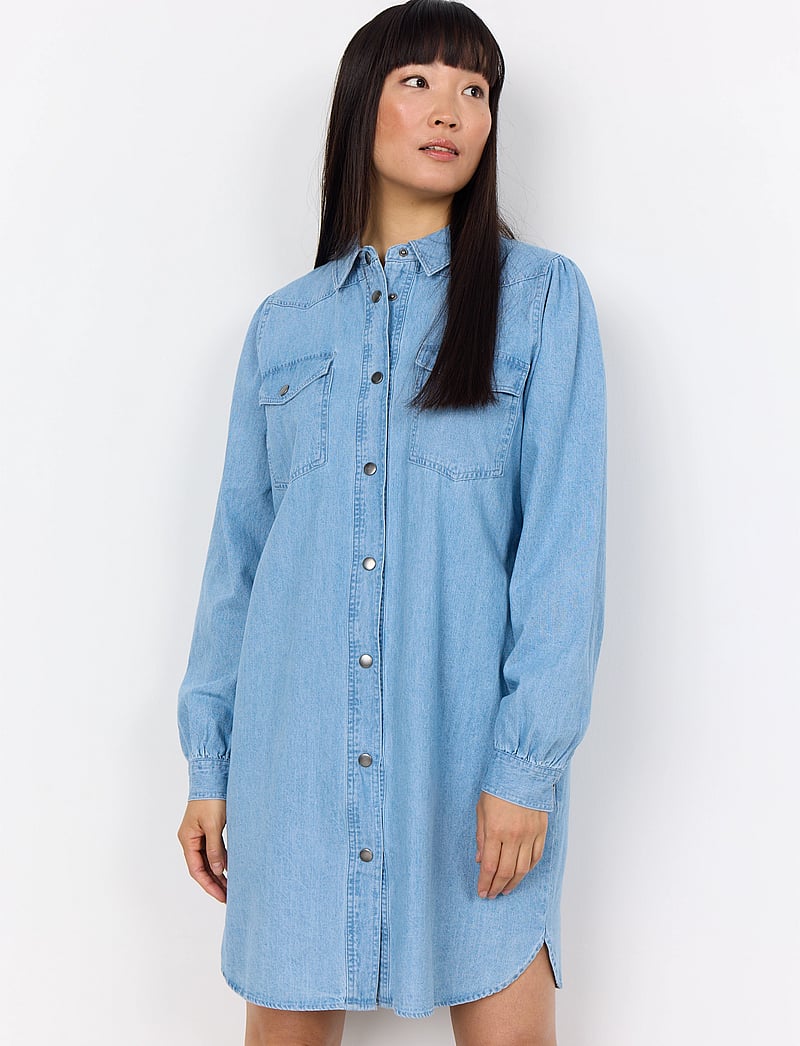 Soyaconcept - SC-FLORINA - jeansklänningar - light blue denim - 0