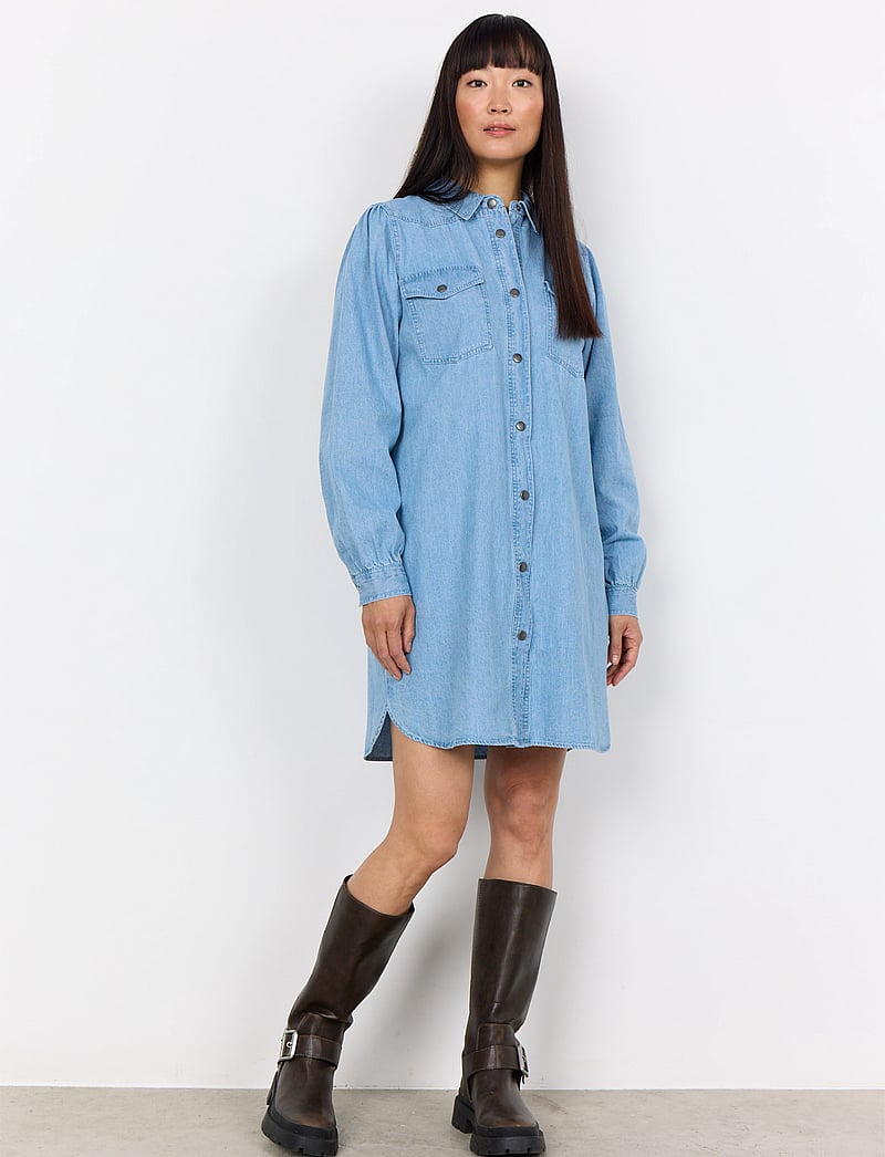 Soyaconcept - SC-FLORINA - jeansklänningar - light blue denim - 5