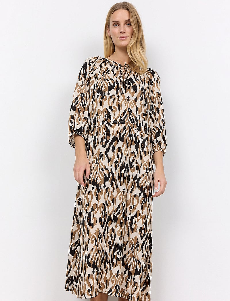 Soyaconcept - SC-FANG - summer dresses - desert brown combi - 0