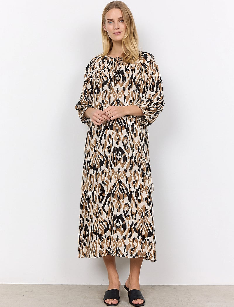 Soyaconcept - SC-FANG - summer dresses - desert brown combi - 3