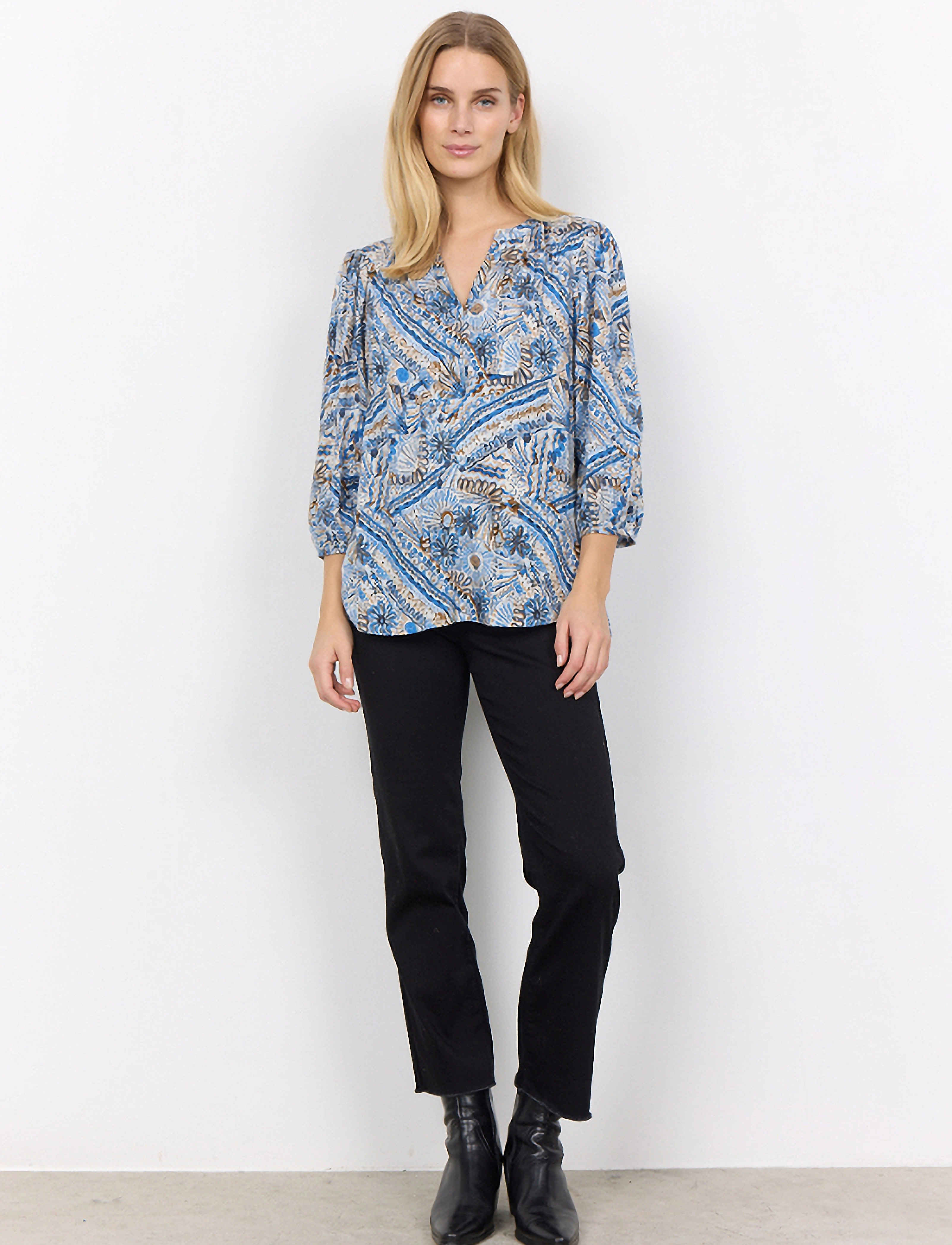 Soyaconcept - SC-FATANA - langärmlige blusen - skyway combi - 2