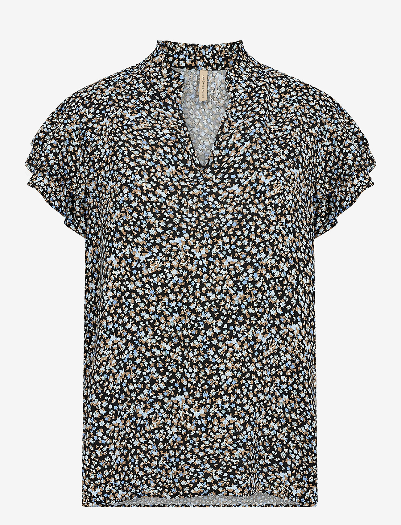 Soyaconcept - SC-FARAH - kurzämlige blusen - skyway combi - 0