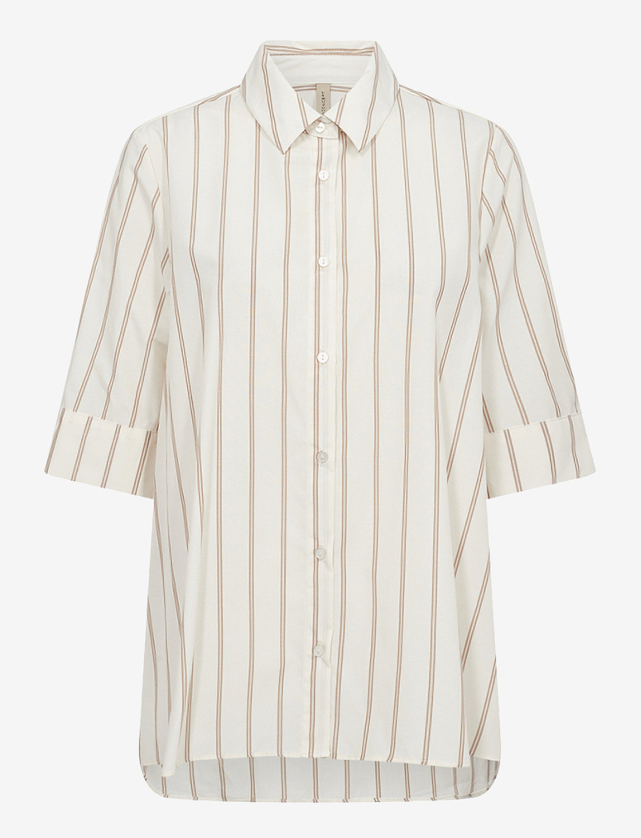 Soyaconcept - SC-FELINA - kortærmede skjorter - desert brown combi - 1