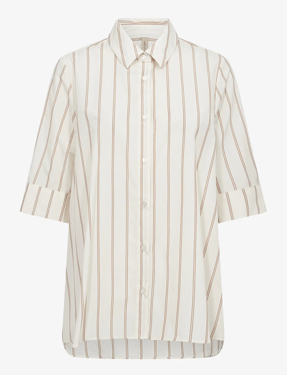 Soyaconcept - SC-FELINA - kortärmade skjortor - desert brown combi - 1