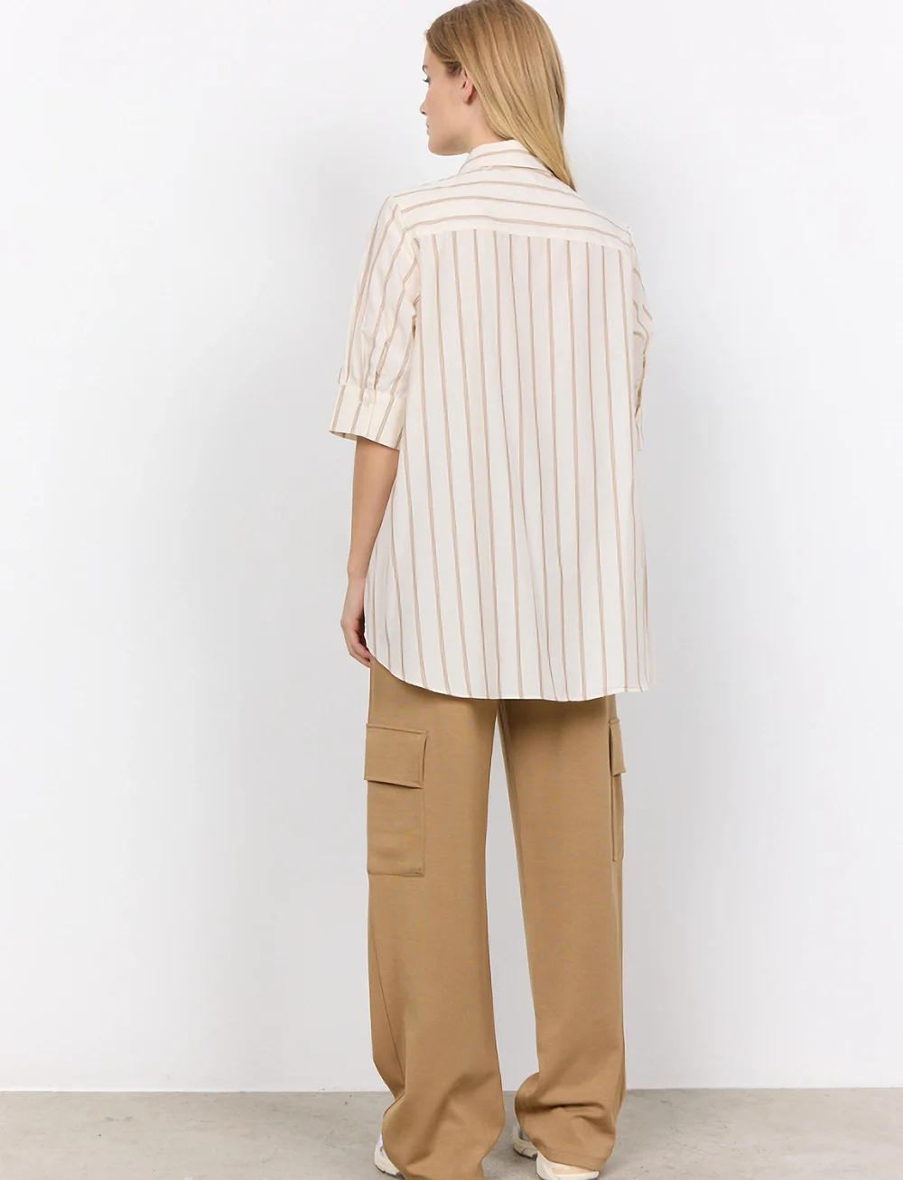 Soyaconcept - SC-FELINA - kortärmade skjortor - desert brown combi - 4