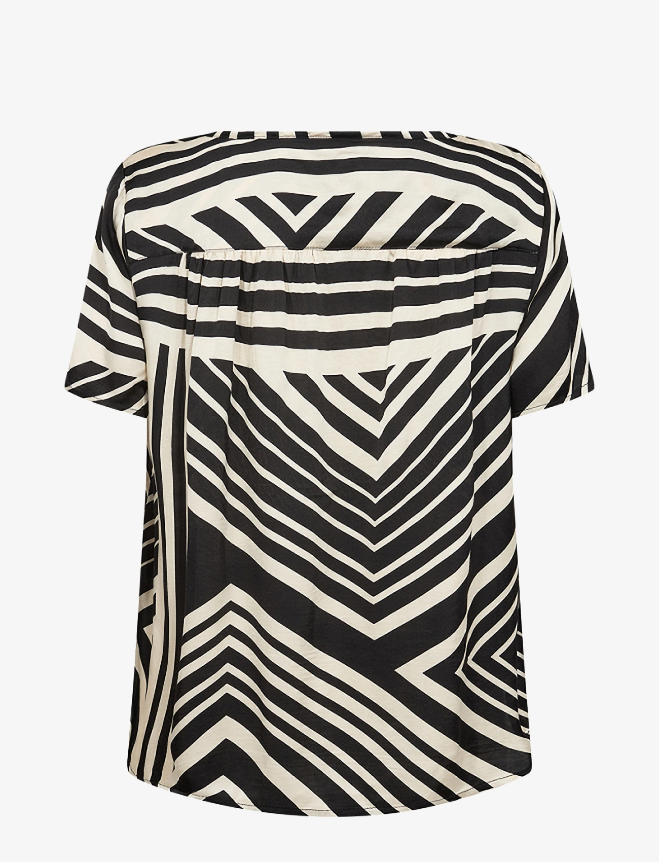 Soyaconcept - SC-FARO - kortärmade blusar - black combi - 1