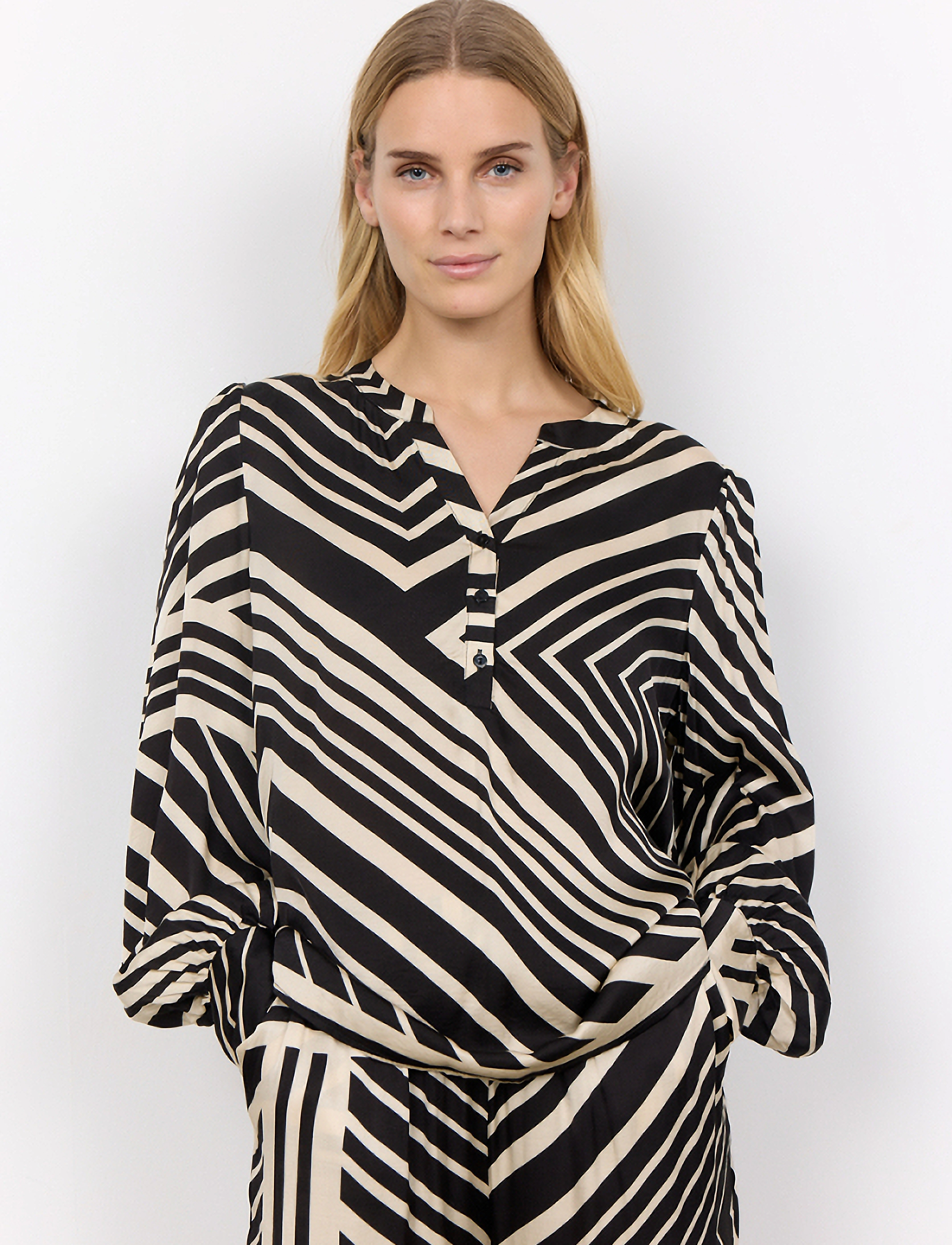 Soyaconcept Sc-Faro, S, Black, Bluser > Langærmede, Dame