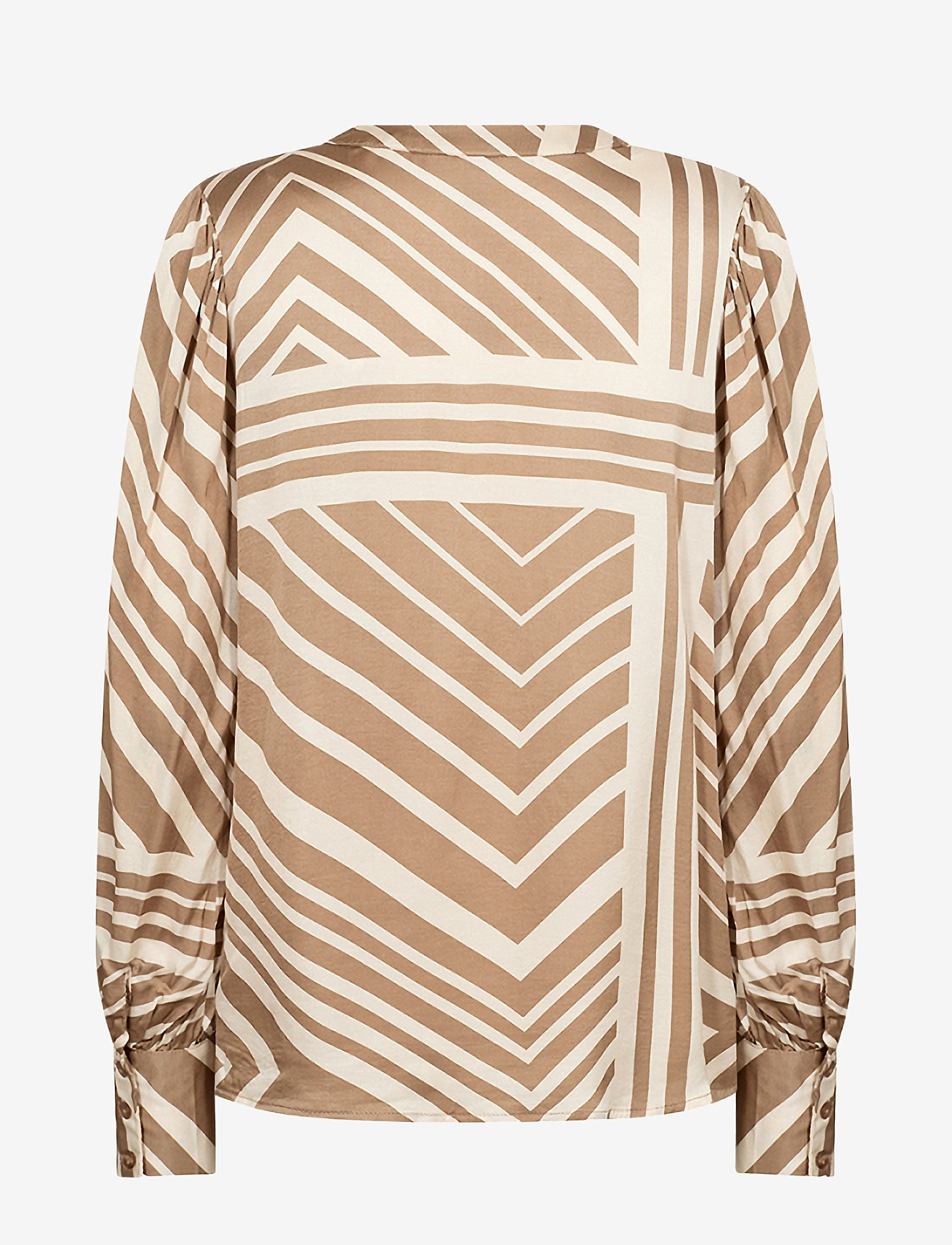 Soyaconcept - SC-FARO - langärmlige blusen - desert brown combi - 1