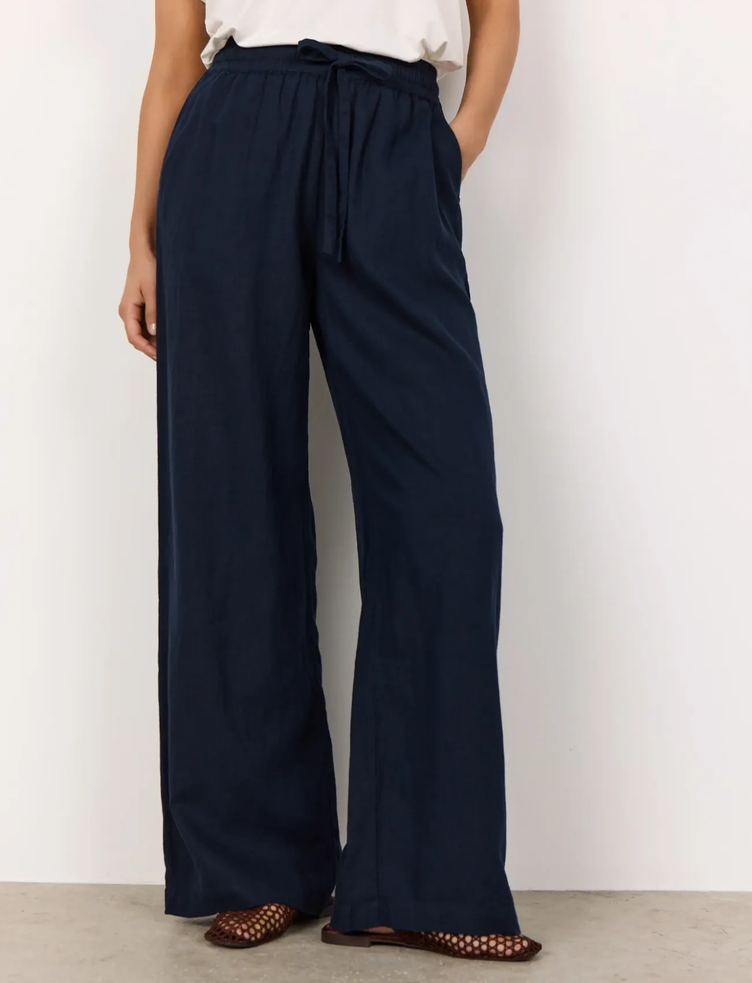 Soyaconcept - SC-INA - linased püksid - 6910 navy - 4