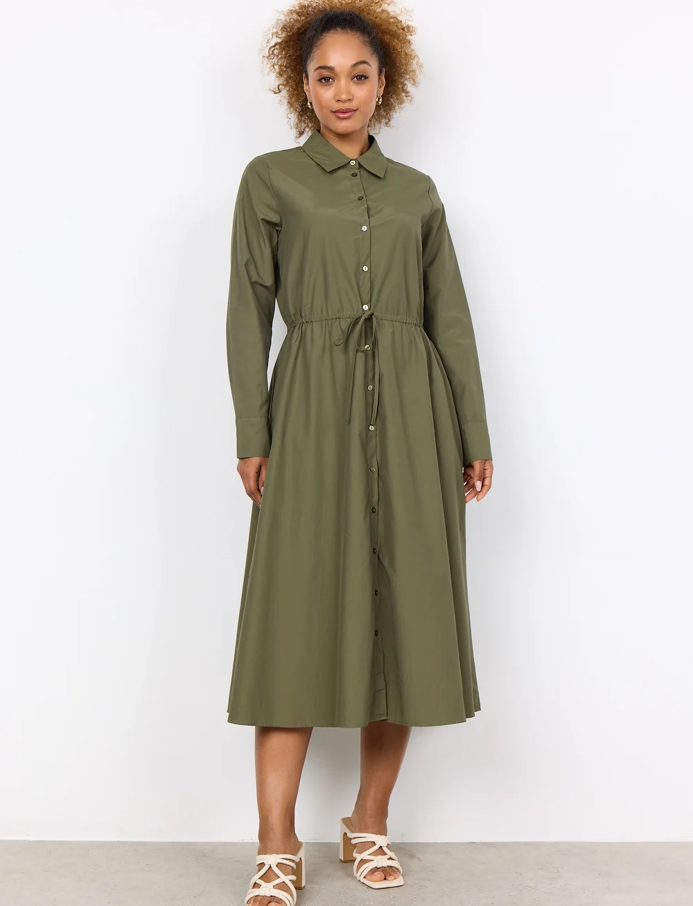 Soyaconcept - SC-NETTI - vasarinės suknelės - olive - 0