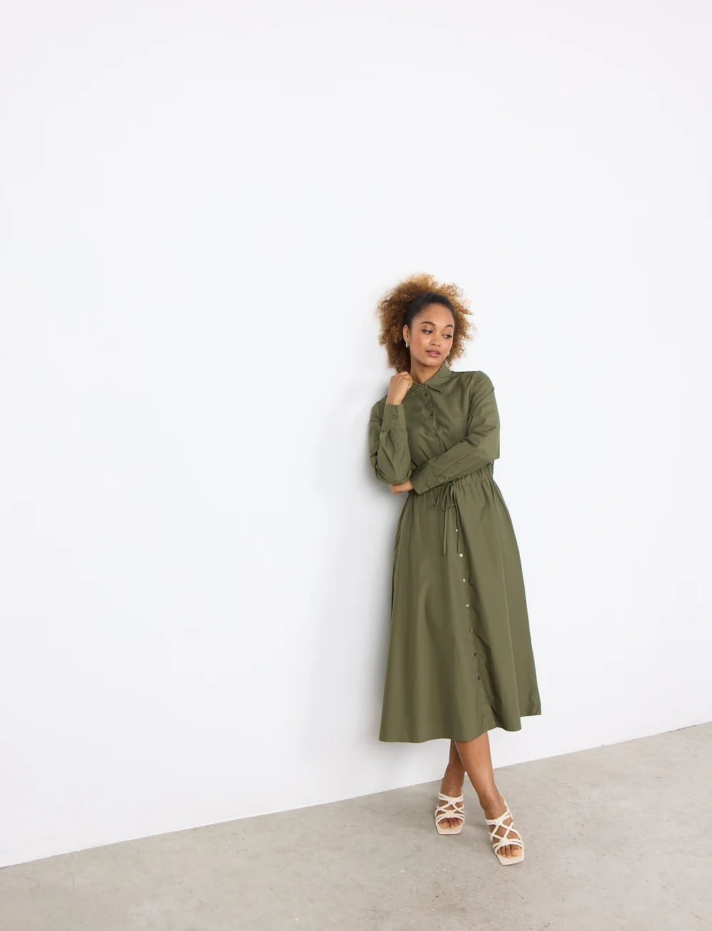 Soyaconcept - SC-NETTI - vasarinės suknelės - olive - 4