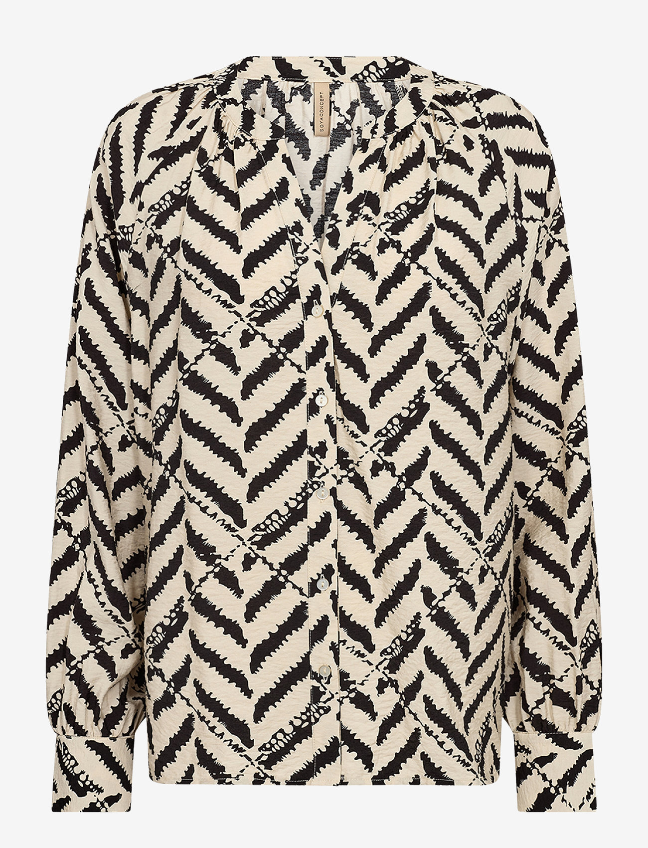 Soyaconcept - SC-INAROSE - langärmlige hemden - black combi - 0