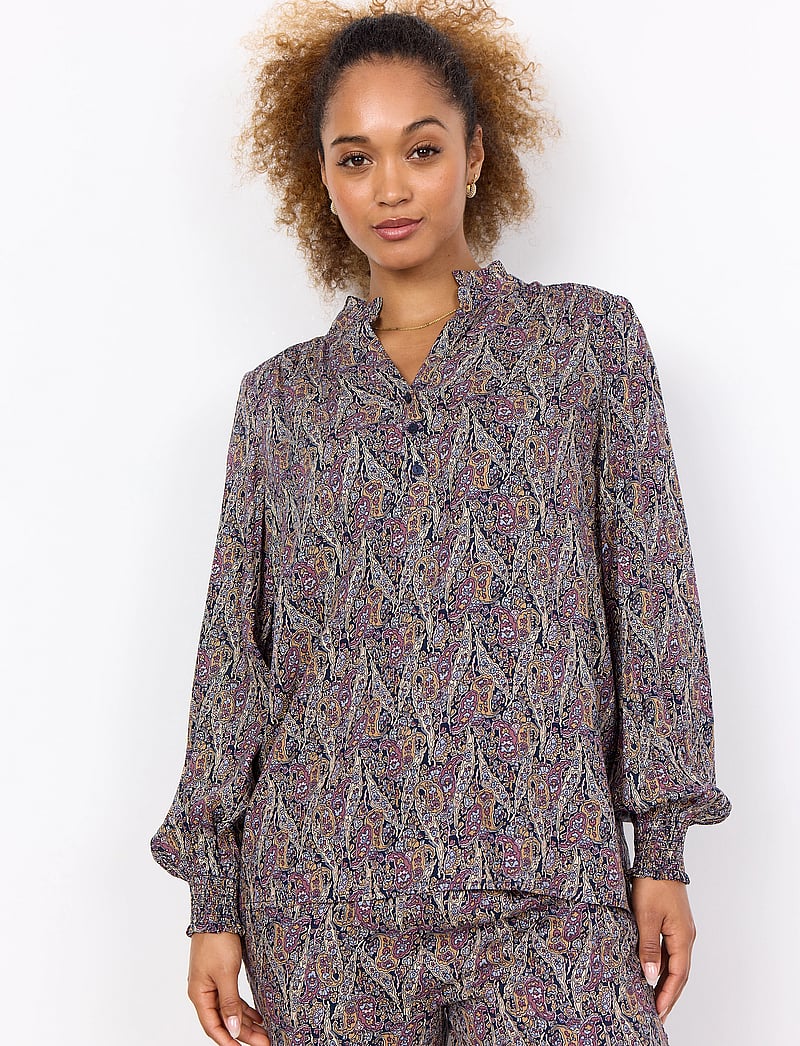 Soyaconcept - SC-ILYA - long sleeved blouses - wine combi - 0