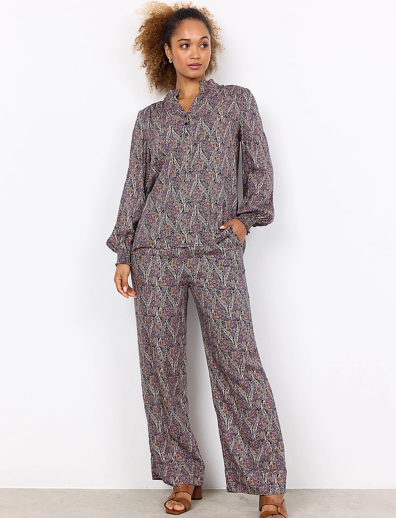 Soyaconcept - SC-ILYA - long sleeved blouses - wine combi - 3