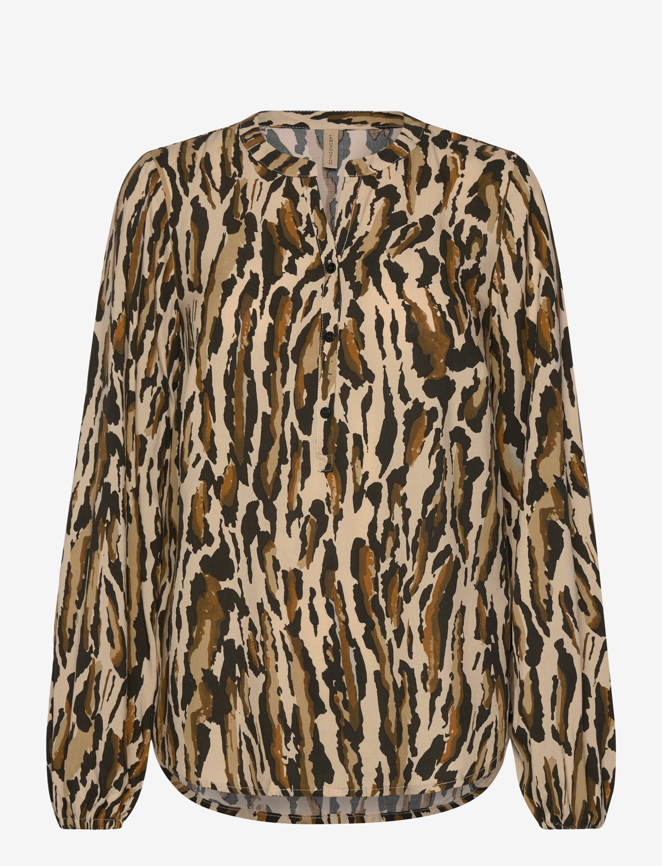 Soyaconcept - SC-IONA - langärmlige blusen - olive combi - 0