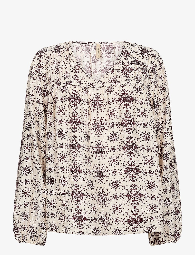 Soyaconcept - SC-IANE - långärmade blusar - wine combi - 1