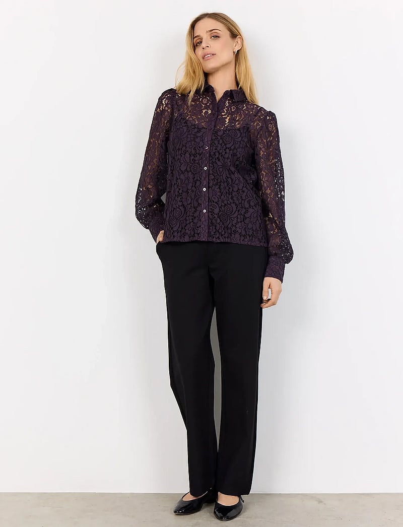 Soyaconcept - SC-NILLA - langärmlige hemden - 5120c plum perfect combi - 4