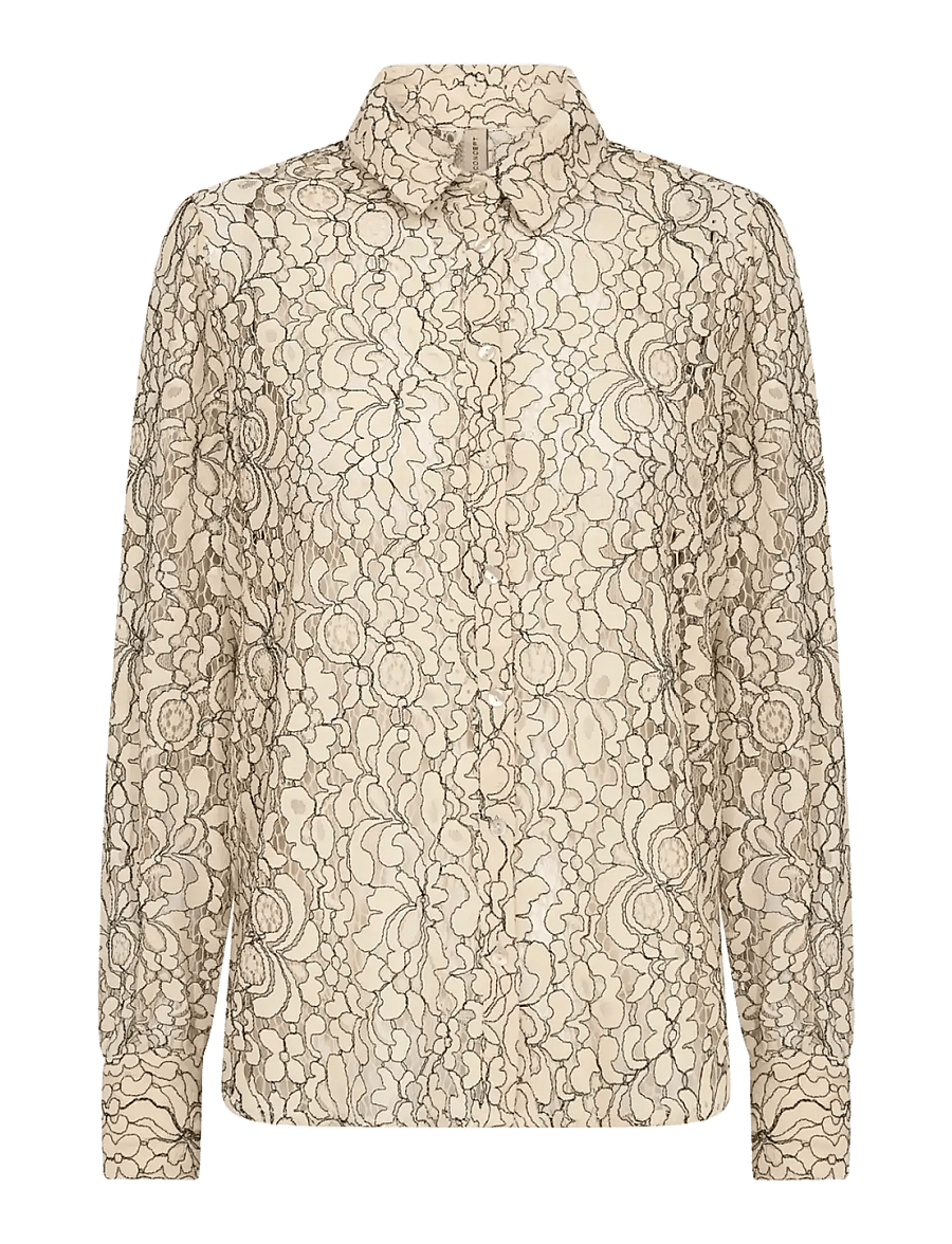 Soyaconcept - SC-NILLA - langärmlige hemden - 8008 sand combi - 1
