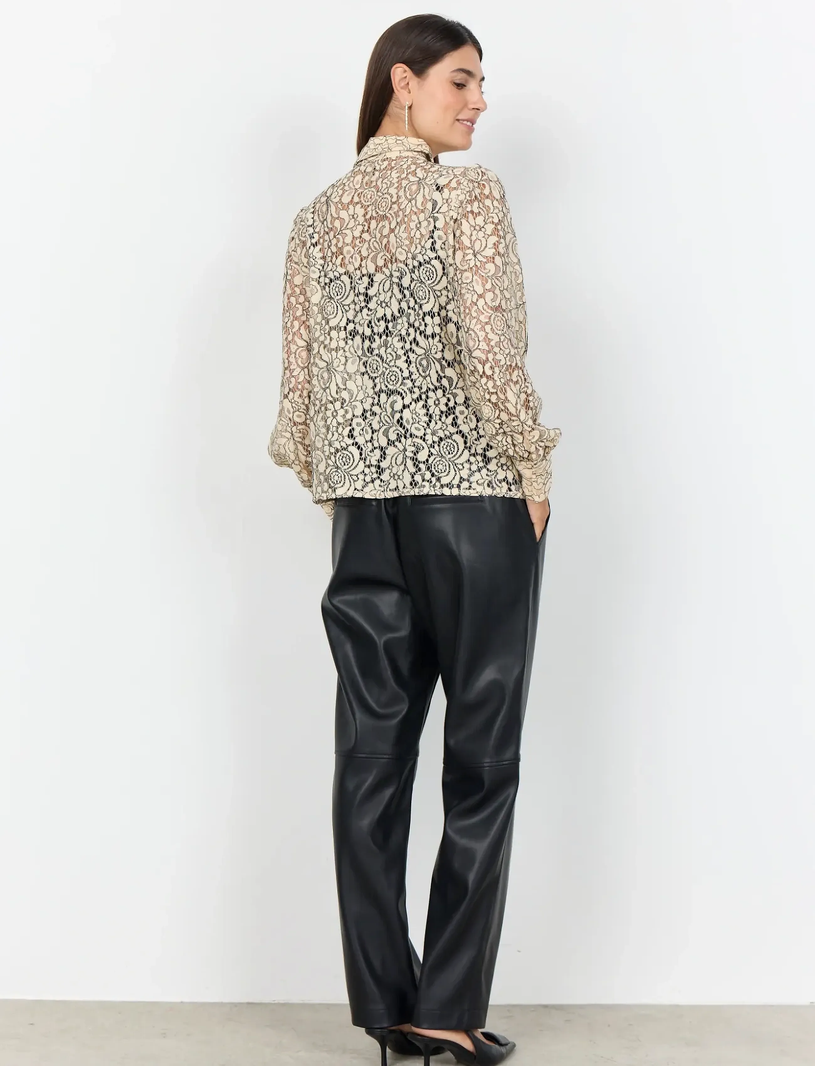 Soyaconcept - SC-NILLA - langärmlige hemden - 8008 sand combi - 3