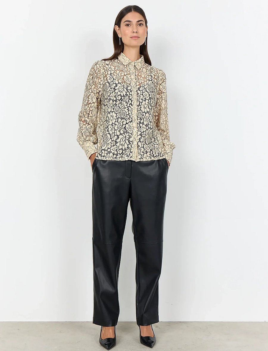 Soyaconcept - SC-NILLA - langärmlige hemden - 8008 sand combi - 4