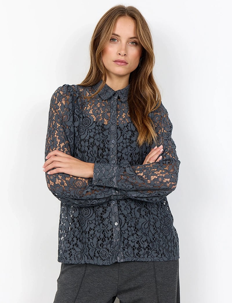 Soyaconcept - SC-NILLA - langermede skjorter - 9700c iron grey - 0