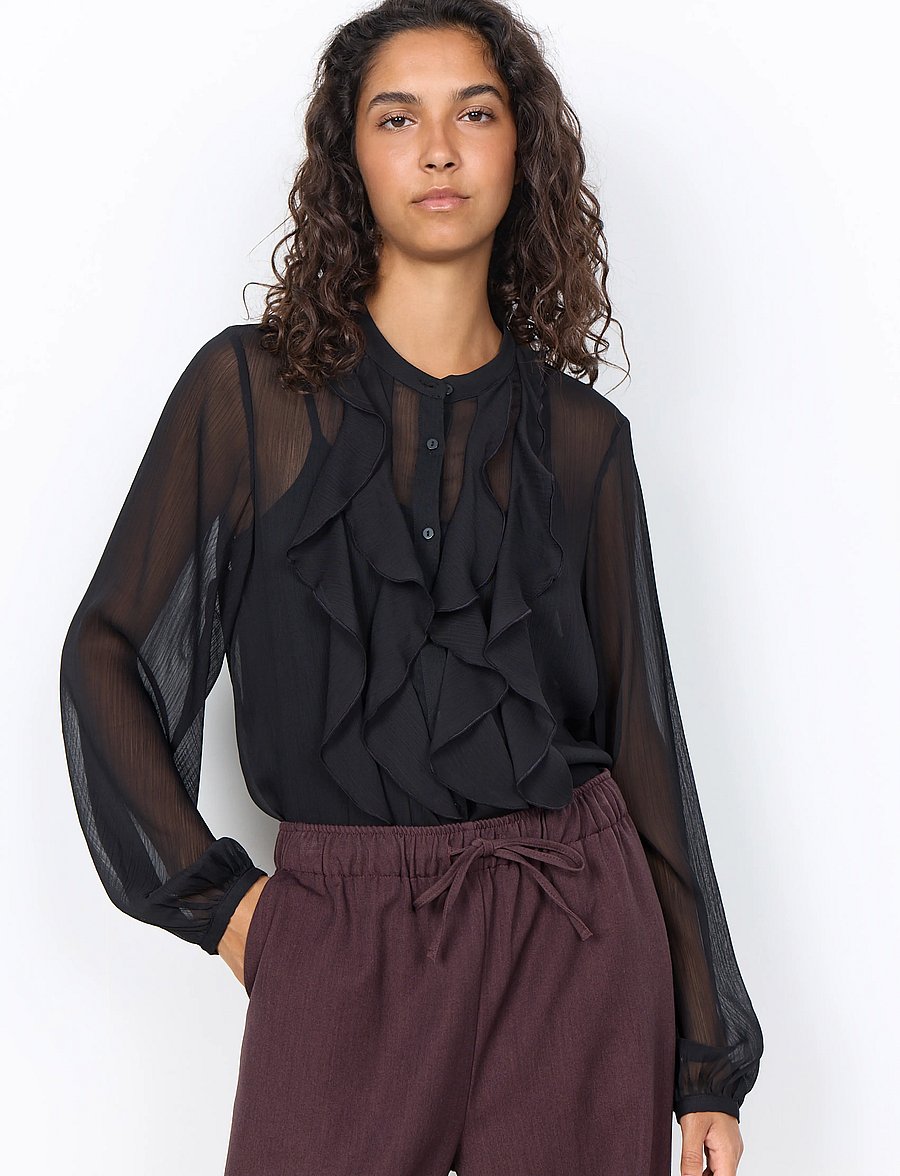 Soyaconcept - SC-NAIA - langærmede bluser - black - 0