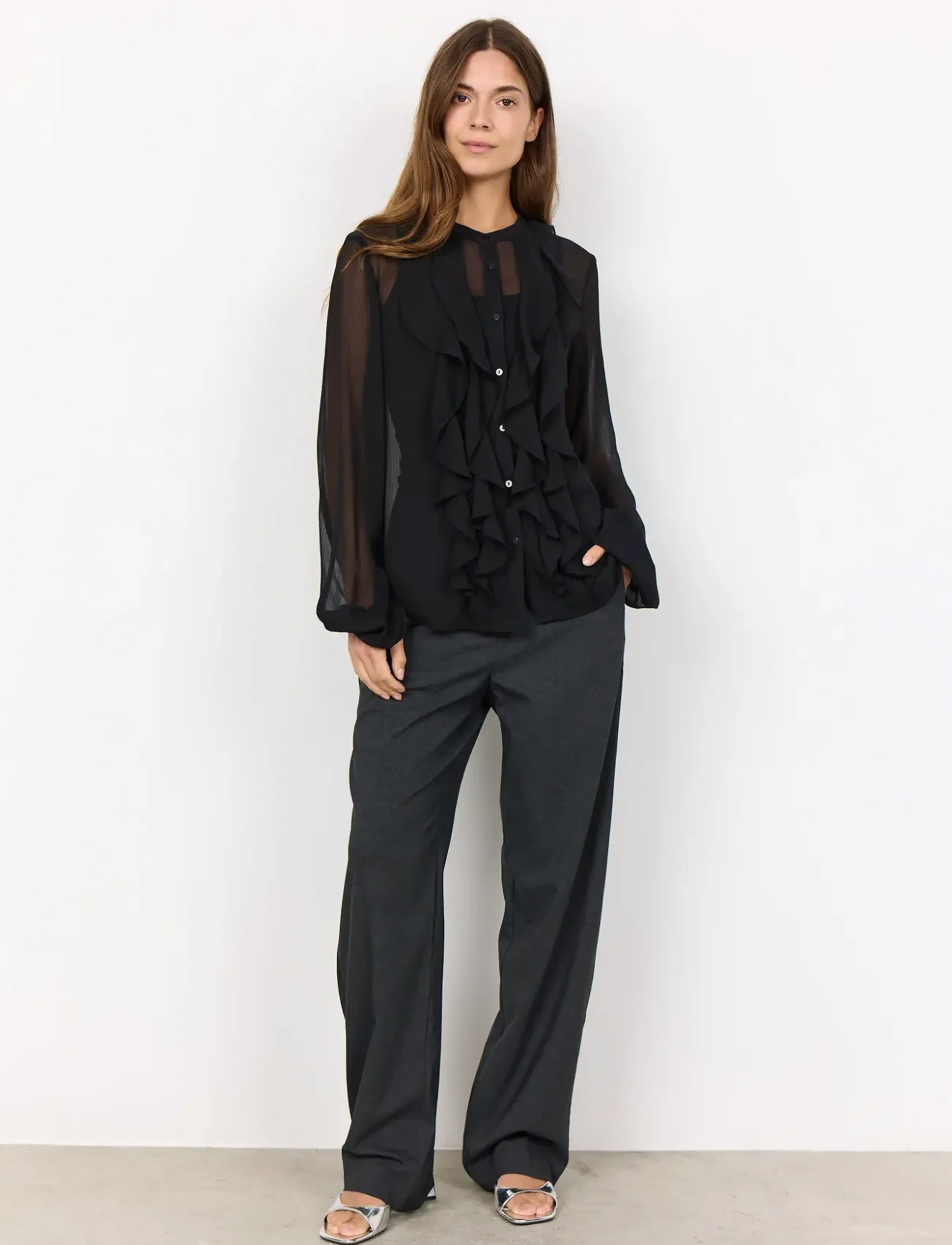 Soyaconcept - SC-NAIA - pikkade varrukatega pluusid - black - 4