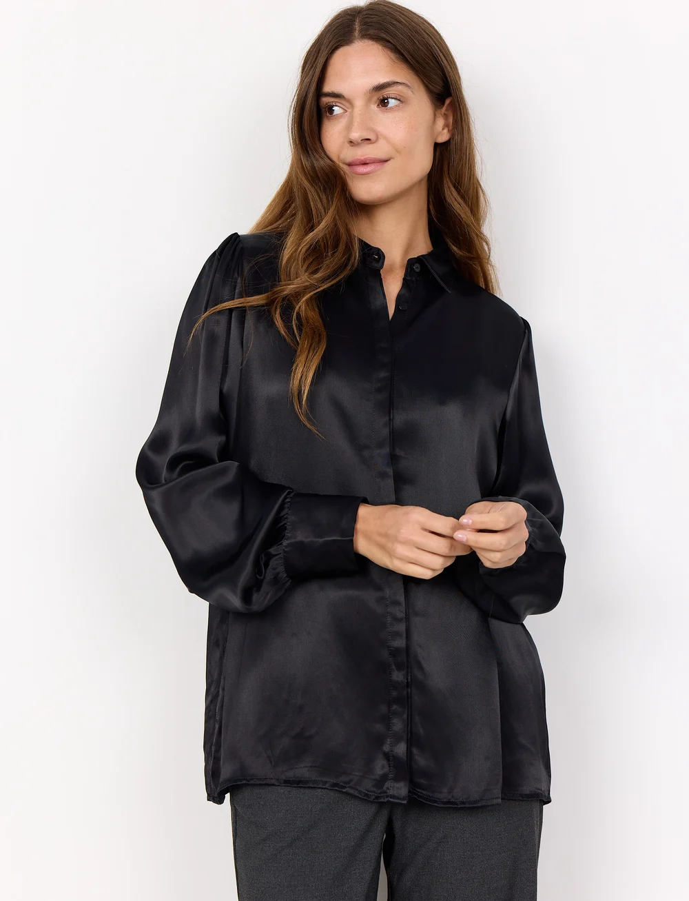 Soyaconcept - SC-HOPE - langärmlige hemden - black - 0