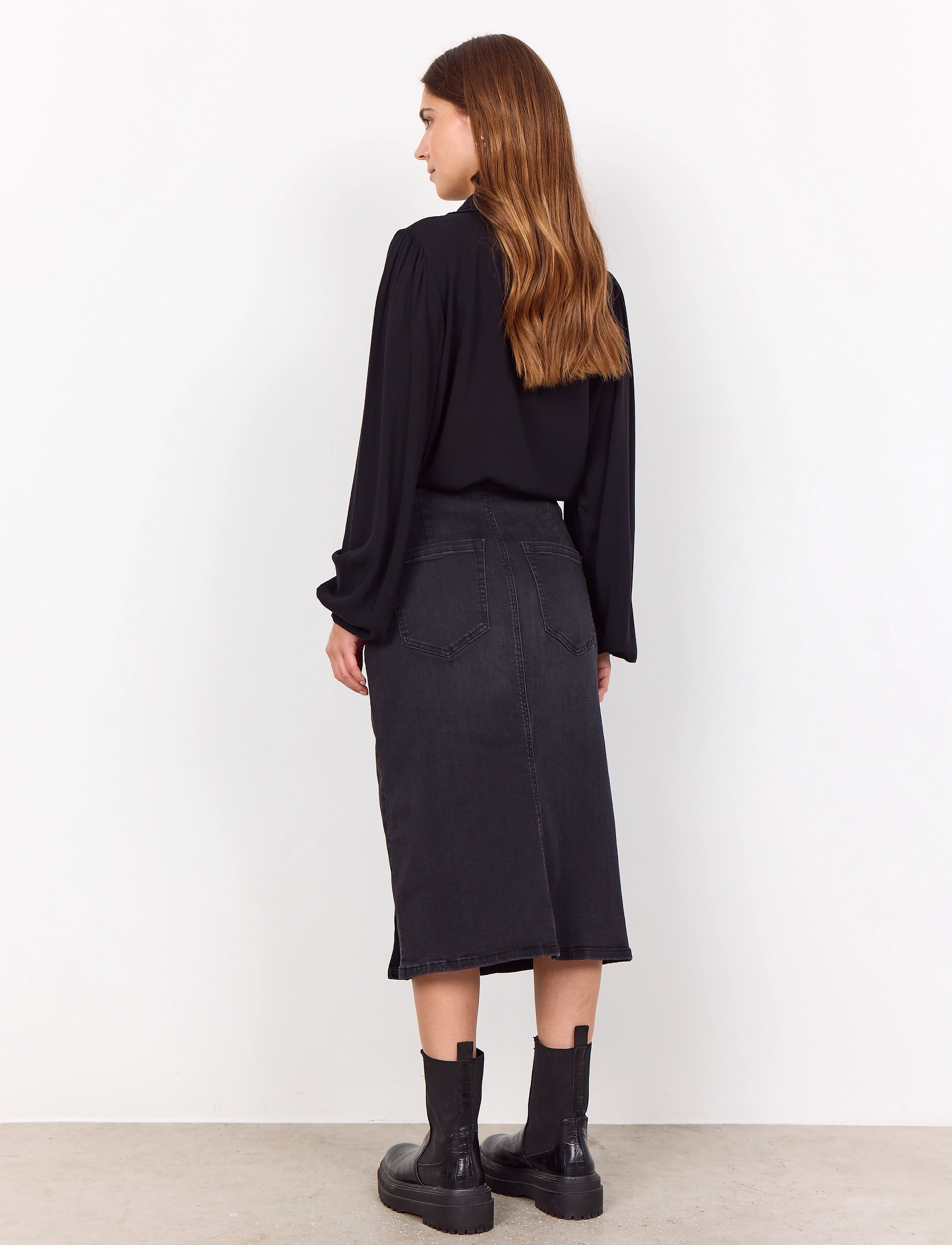 Soyaconcept - SC-KIMBERLY - jeanskjolar - 2644 dark grey denim - 3